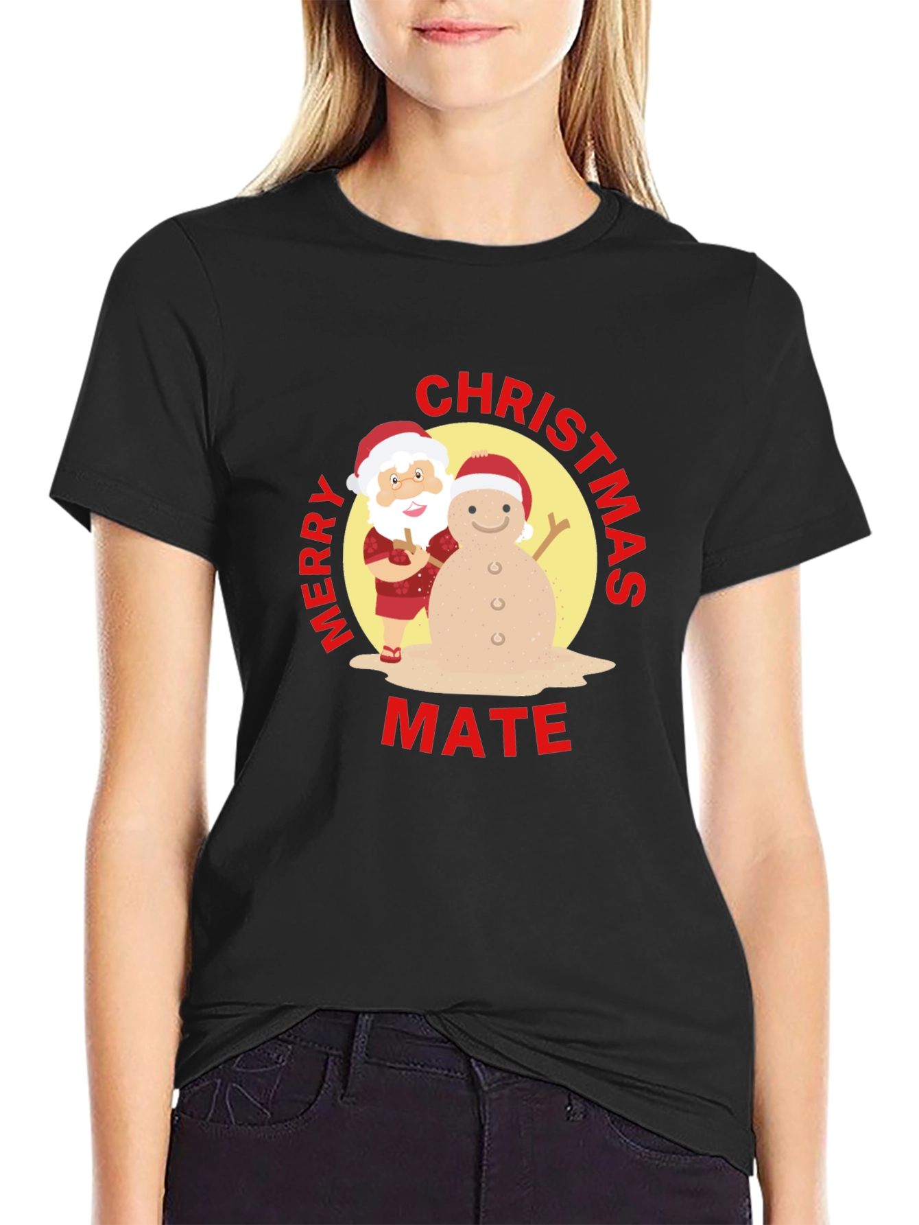 Camiseta Navideña Merry Christmas Mate Original