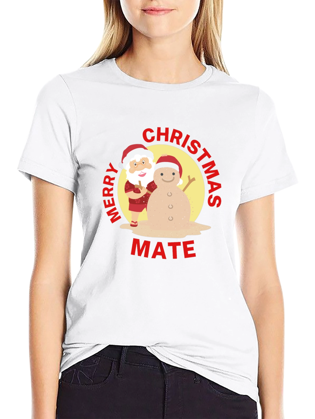 Camiseta Navideña Merry Christmas Mate Original