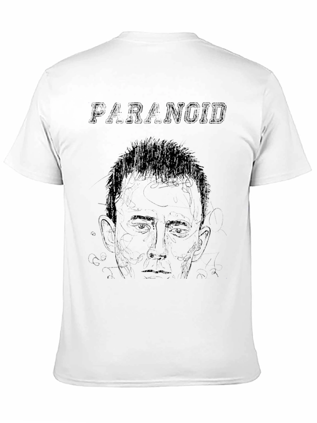 Camiseta Negra Paranoid Hombre