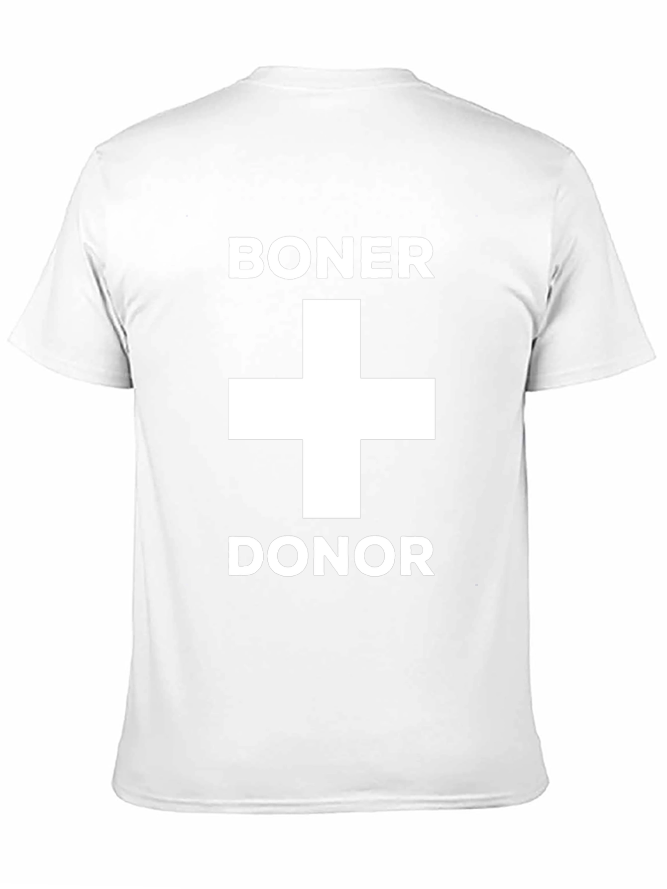 Camiseta Negra Boner Donor con Diseño Humorístico