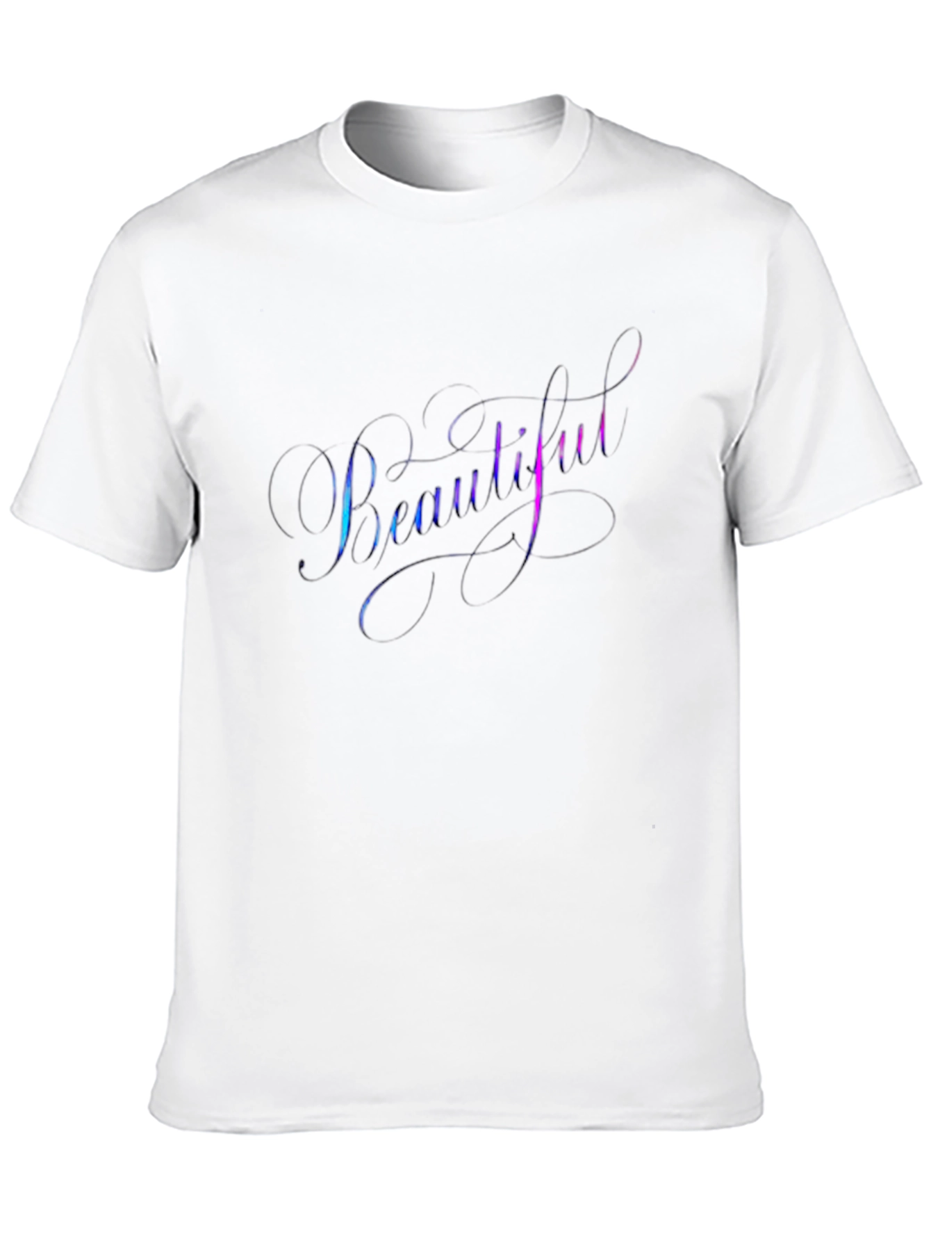 Camiseta Negra con Diseño Beautiful
