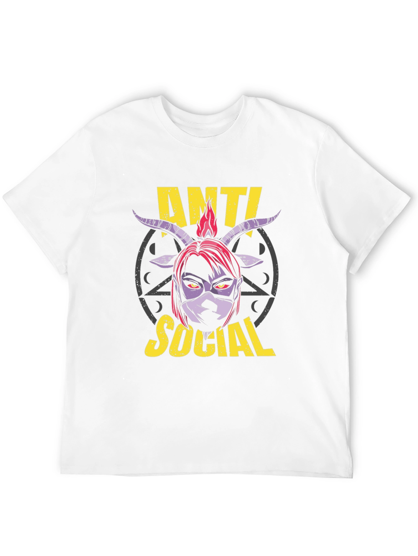 Camiseta Anti Social con Diseño Gráfico