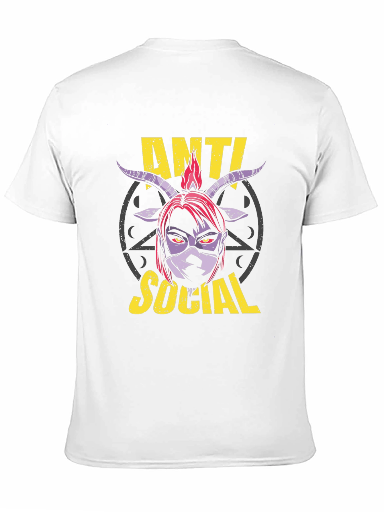 Camiseta Anti Social con Diseño Gráfico