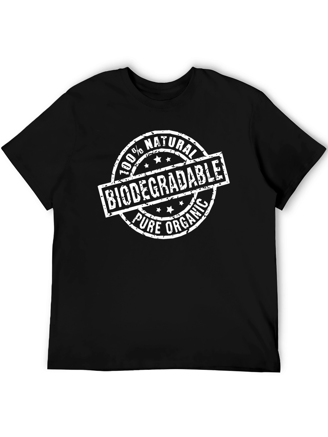 Camiseta Negra Ecológica: 100% Natural y Biodegradable