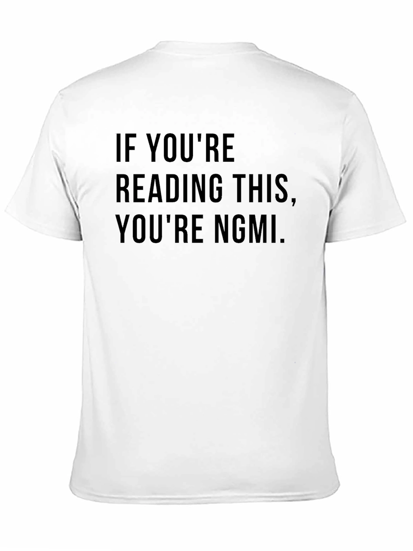 Camiseta Negra con Mensaje NGMI