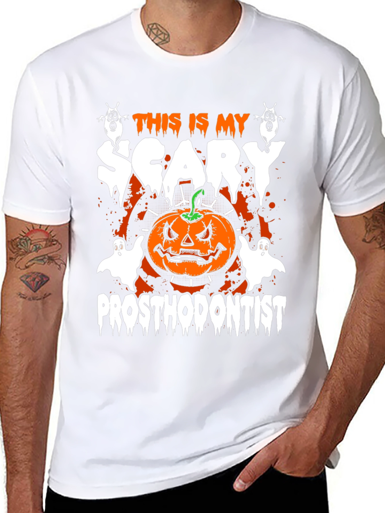 Camiseta Halloween Dentista Espeluznante