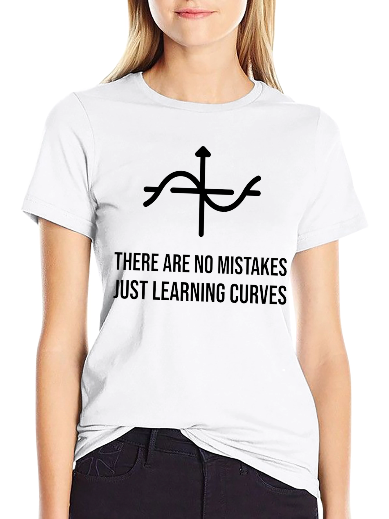 Camiseta Negra: Sin Errores Solo Curvas de Aprendizaje