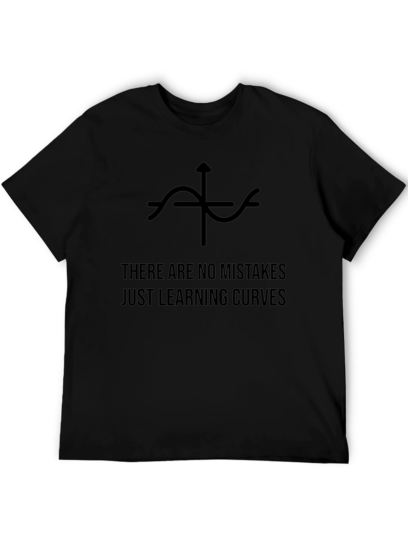 Camiseta Negra: Sin Errores Solo Curvas de Aprendizaje