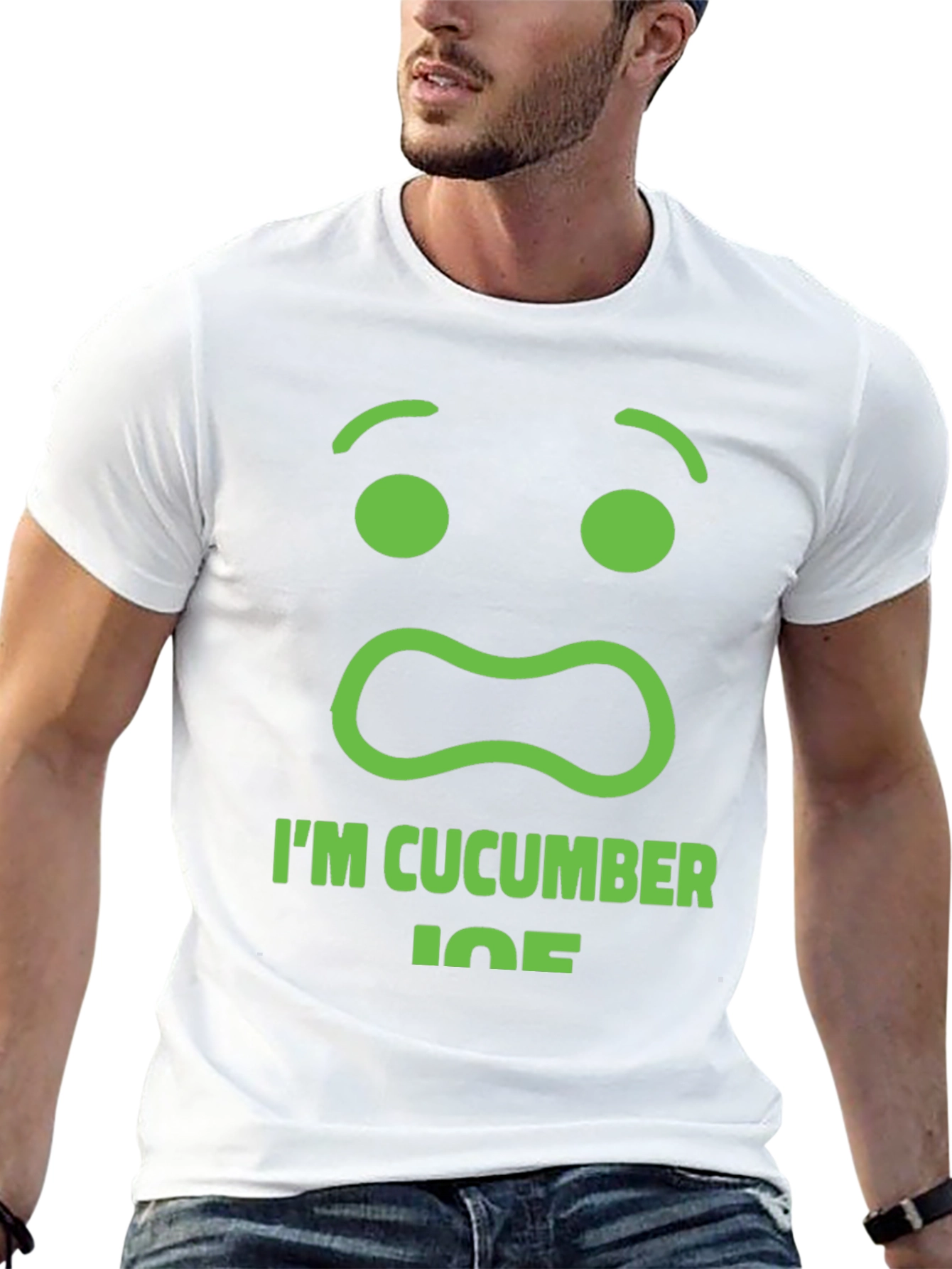 Camiseta Negra Im Cucumber Joe - Diseño Divertido