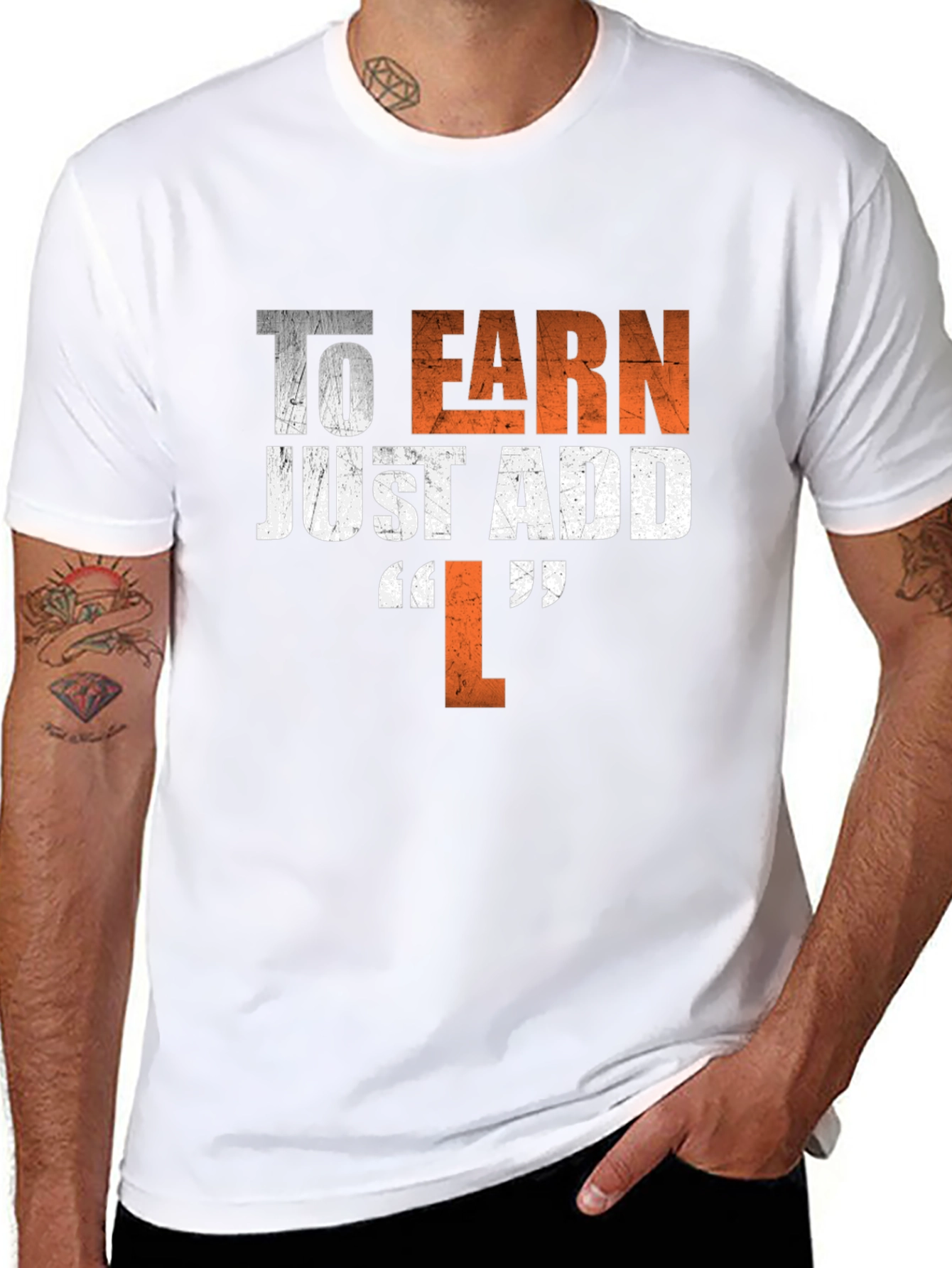 Camiseta Negra To Earn Just Add L