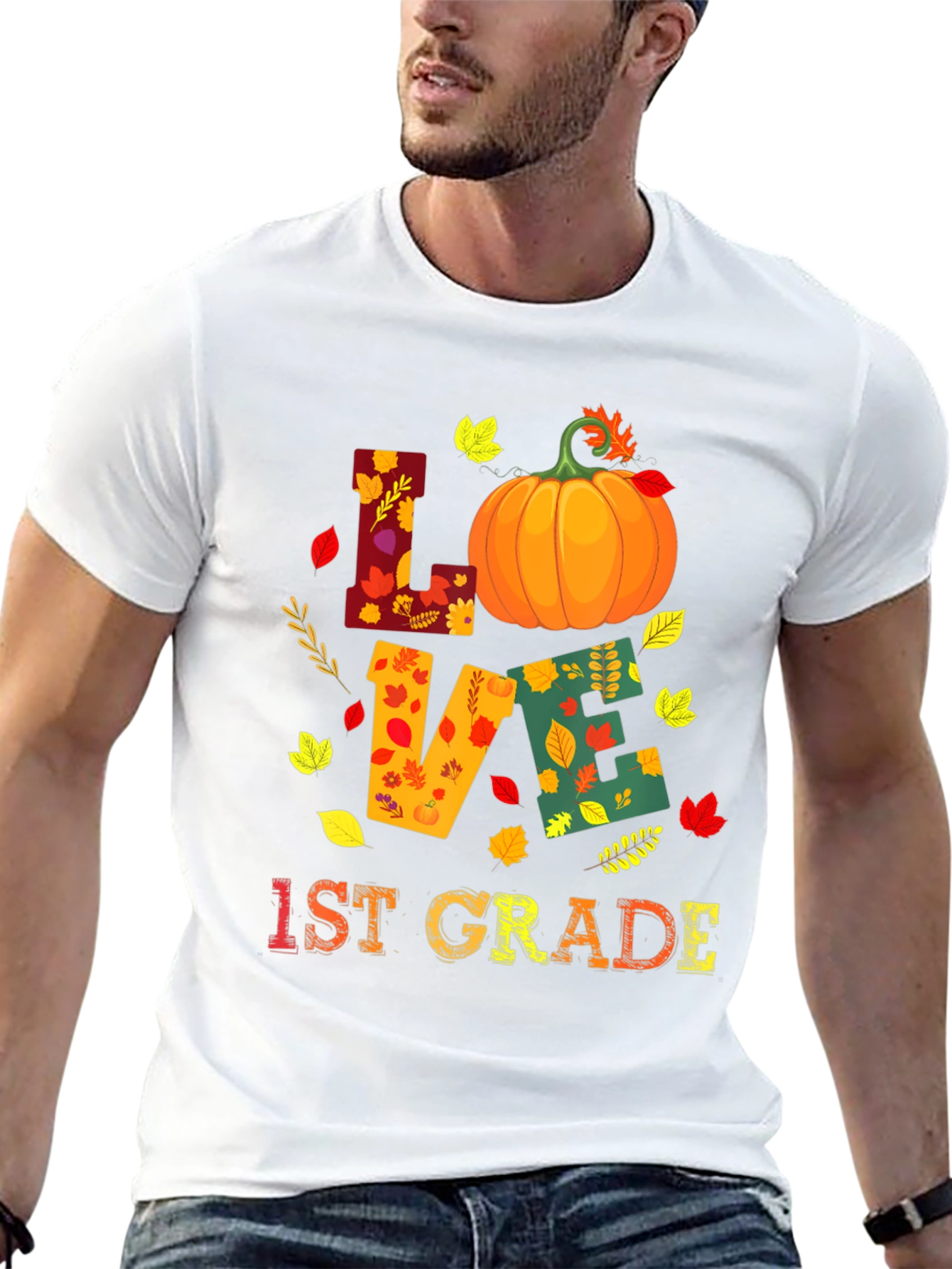 Camiseta Otoñal Love 1st Grade
