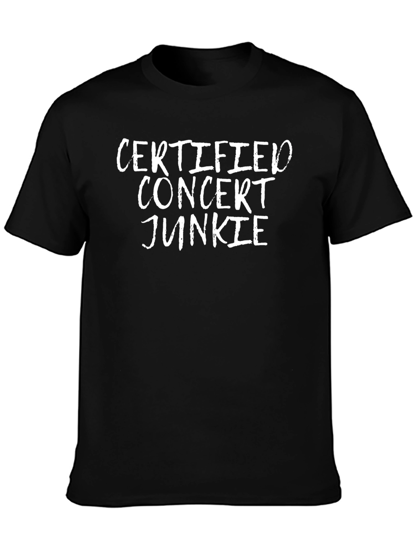 Camiseta Negra Certified Concert Junkie