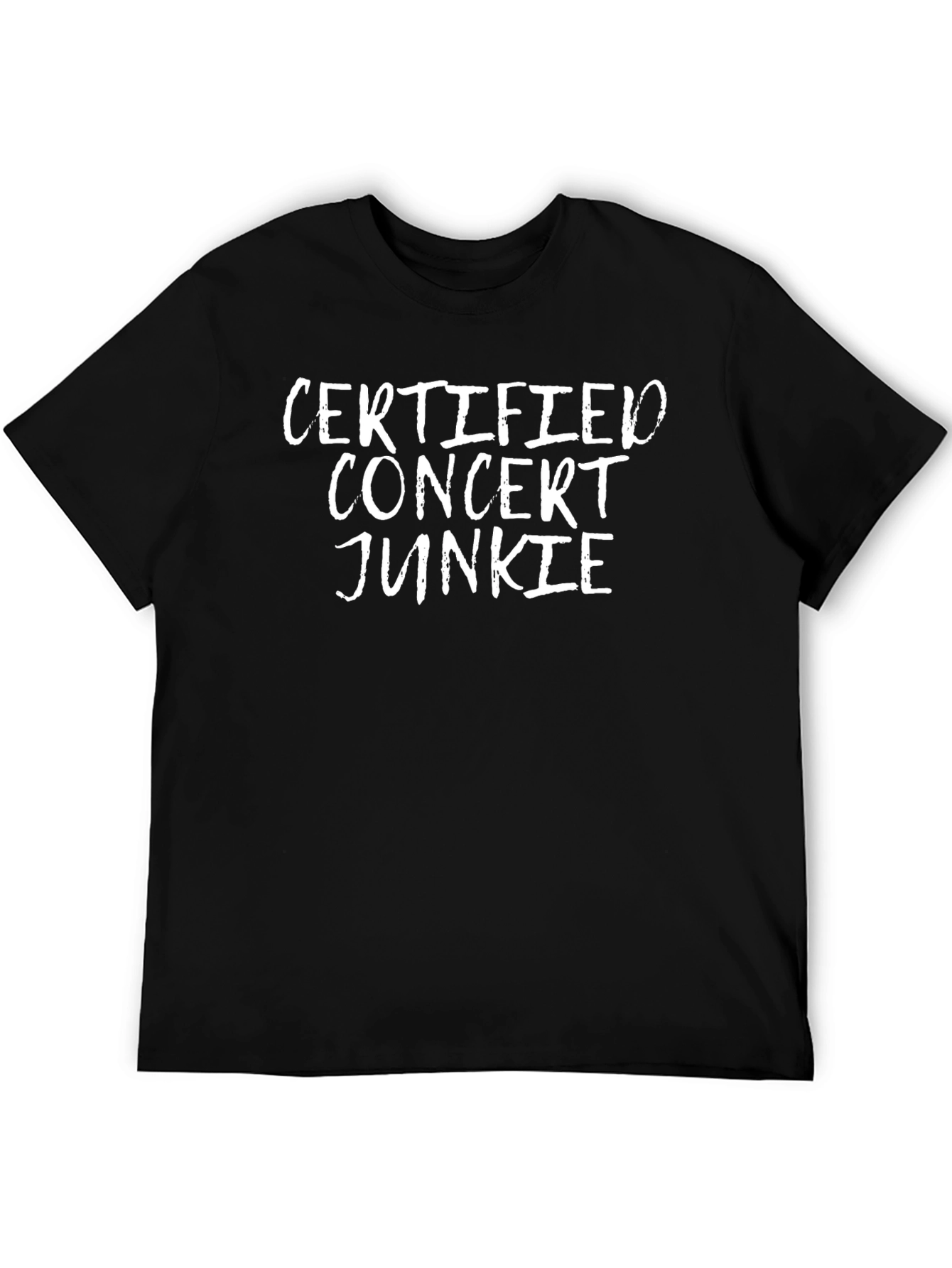Camiseta Negra Certified Concert Junkie