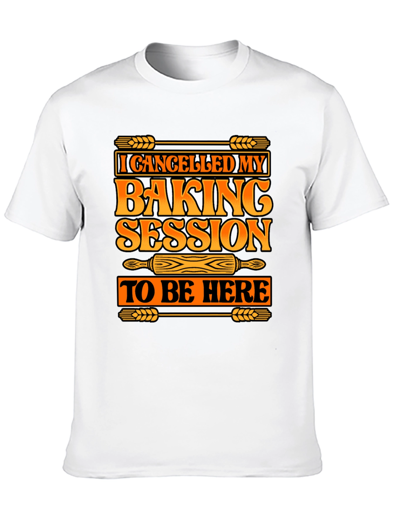 Camiseta Negra con Diseño de Horneado Divertido