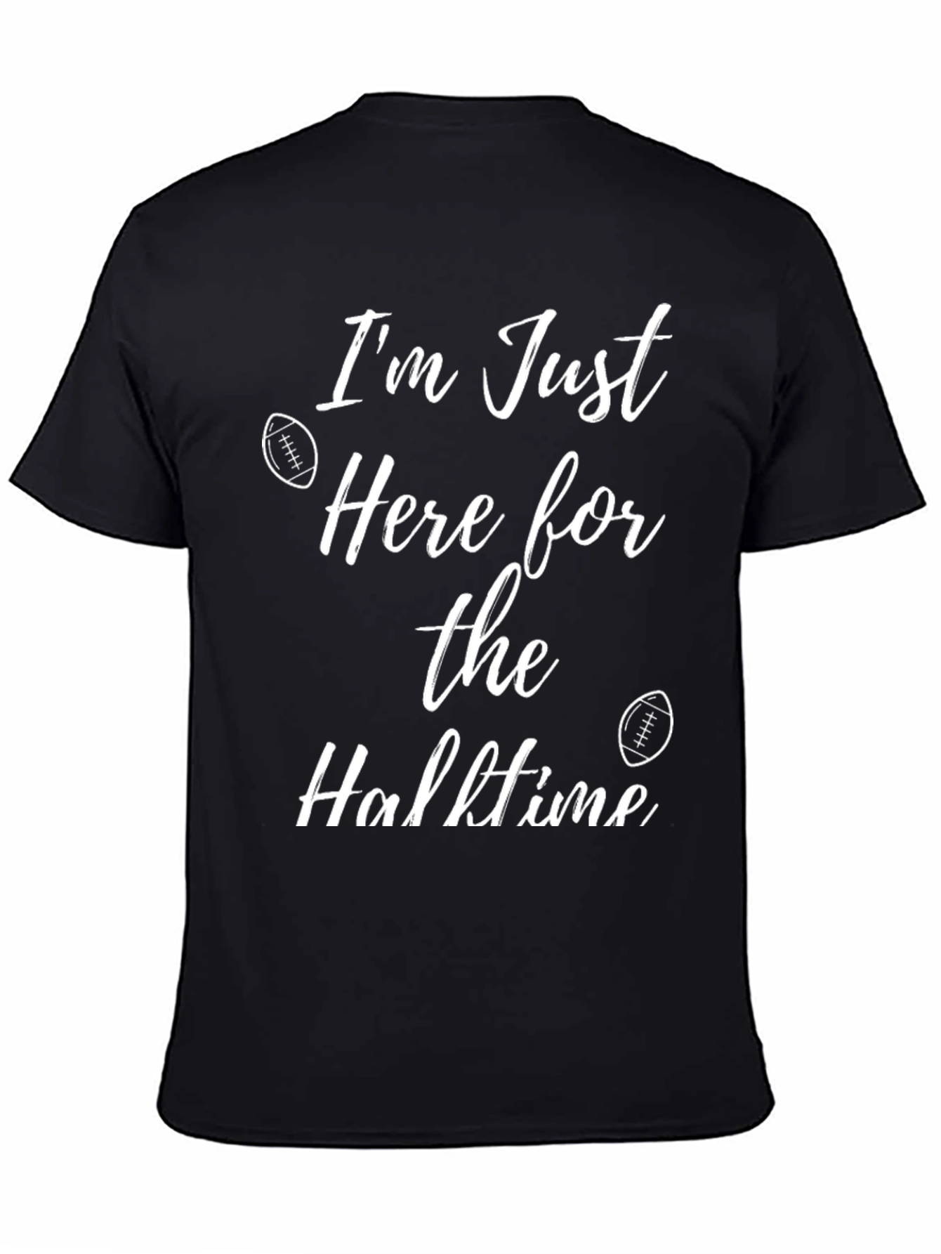 Camiseta Negra: Aquí por el Descanso