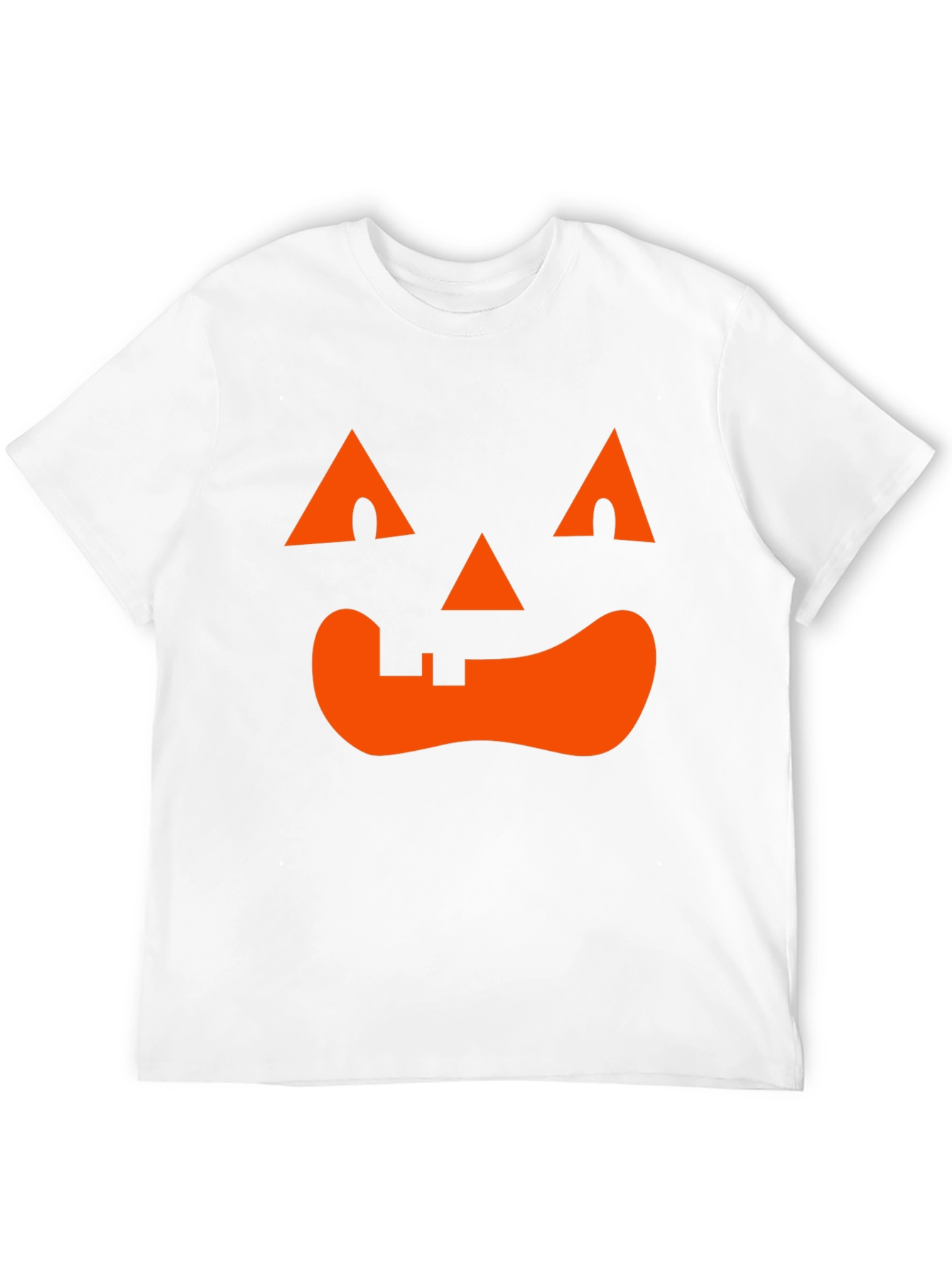 Camiseta Halloween Cara Calabaza Naranja