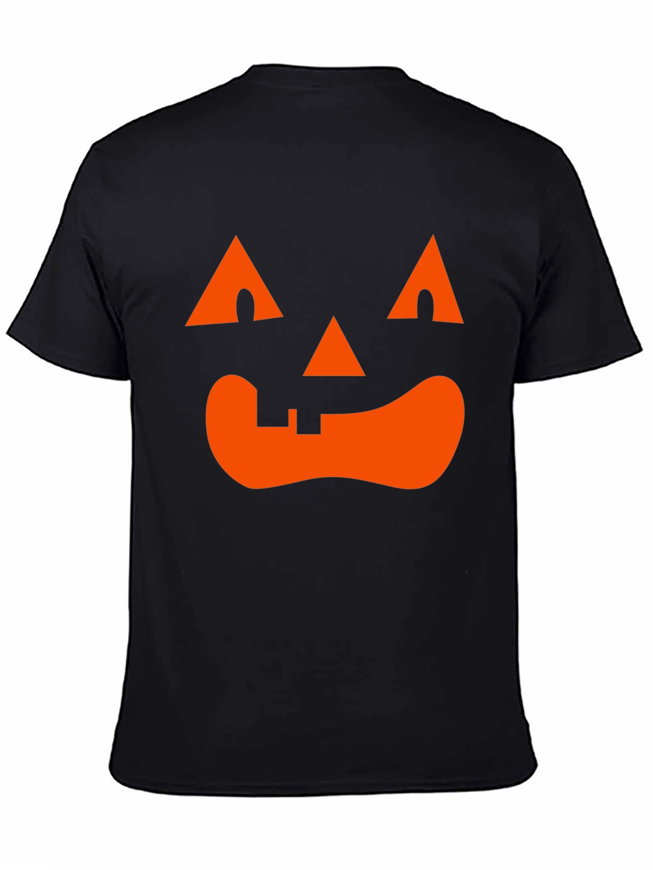 Camiseta Halloween Cara Calabaza Naranja
