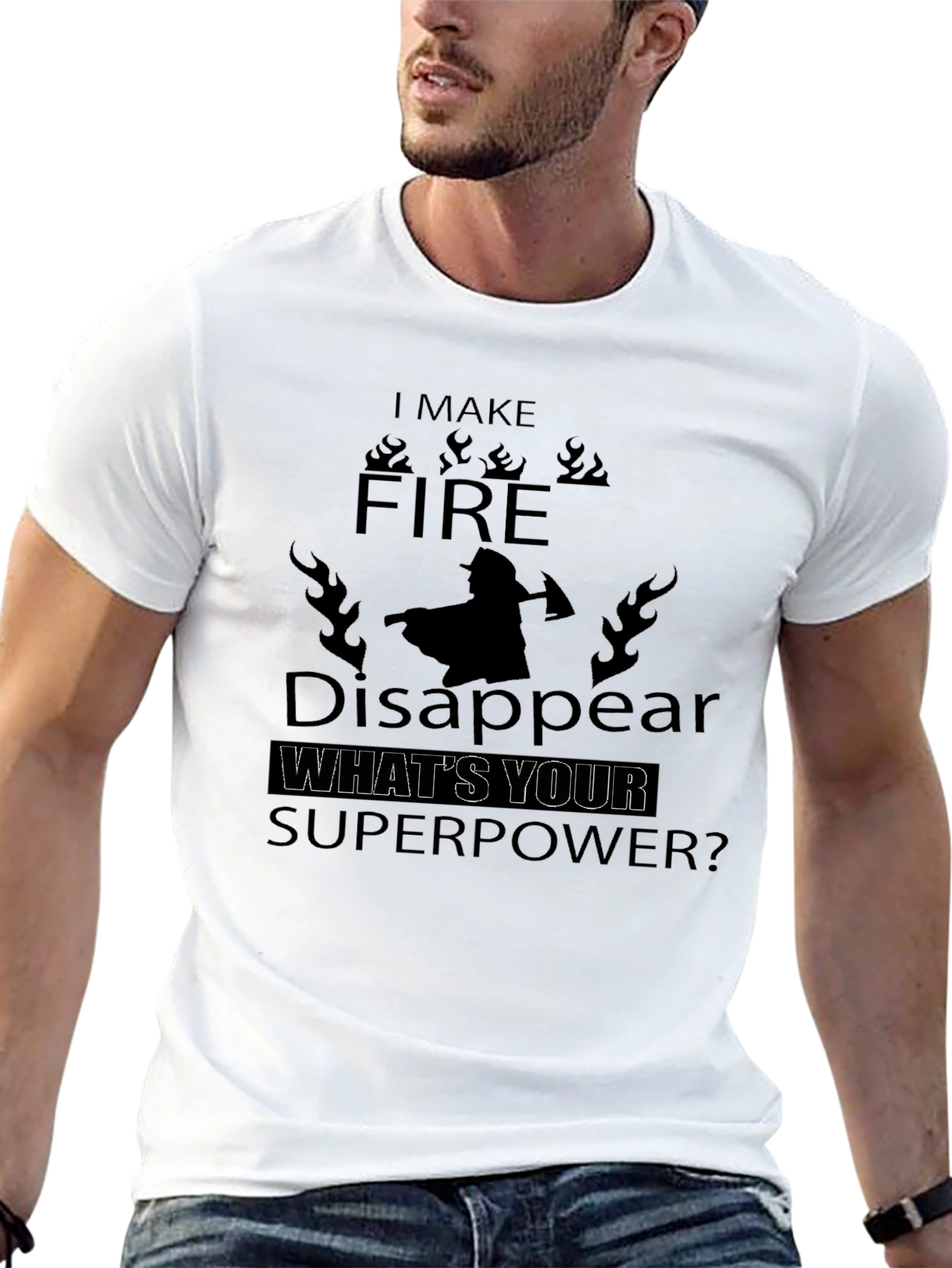 Camiseta Bombero Superpoder
