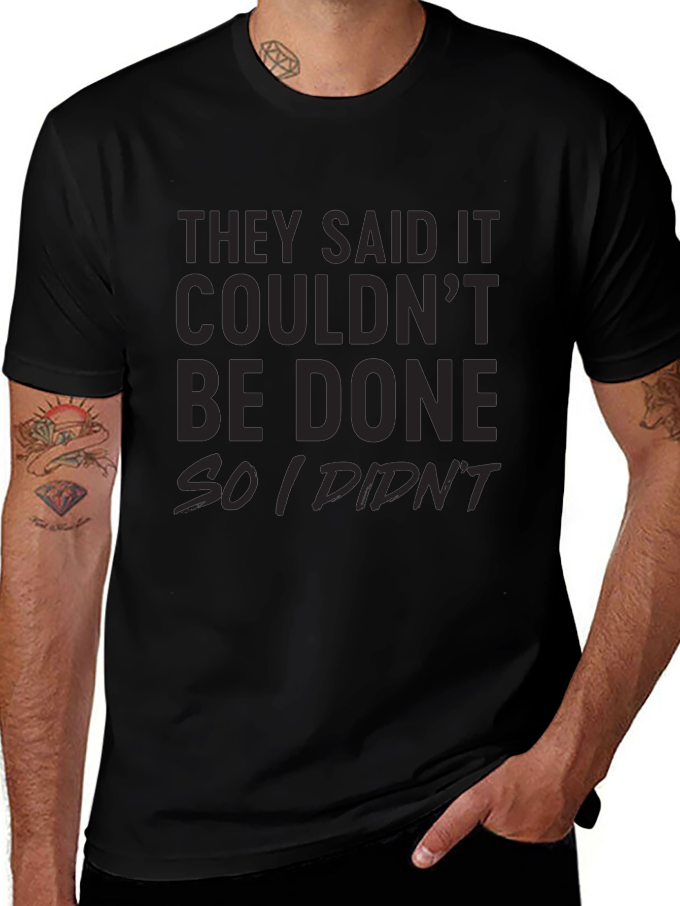 Camiseta Negra: Dijeron que No Se Podía