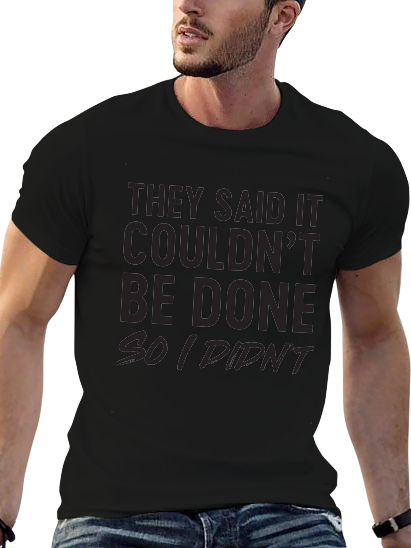 Camiseta Negra: Dijeron que No Se Podía