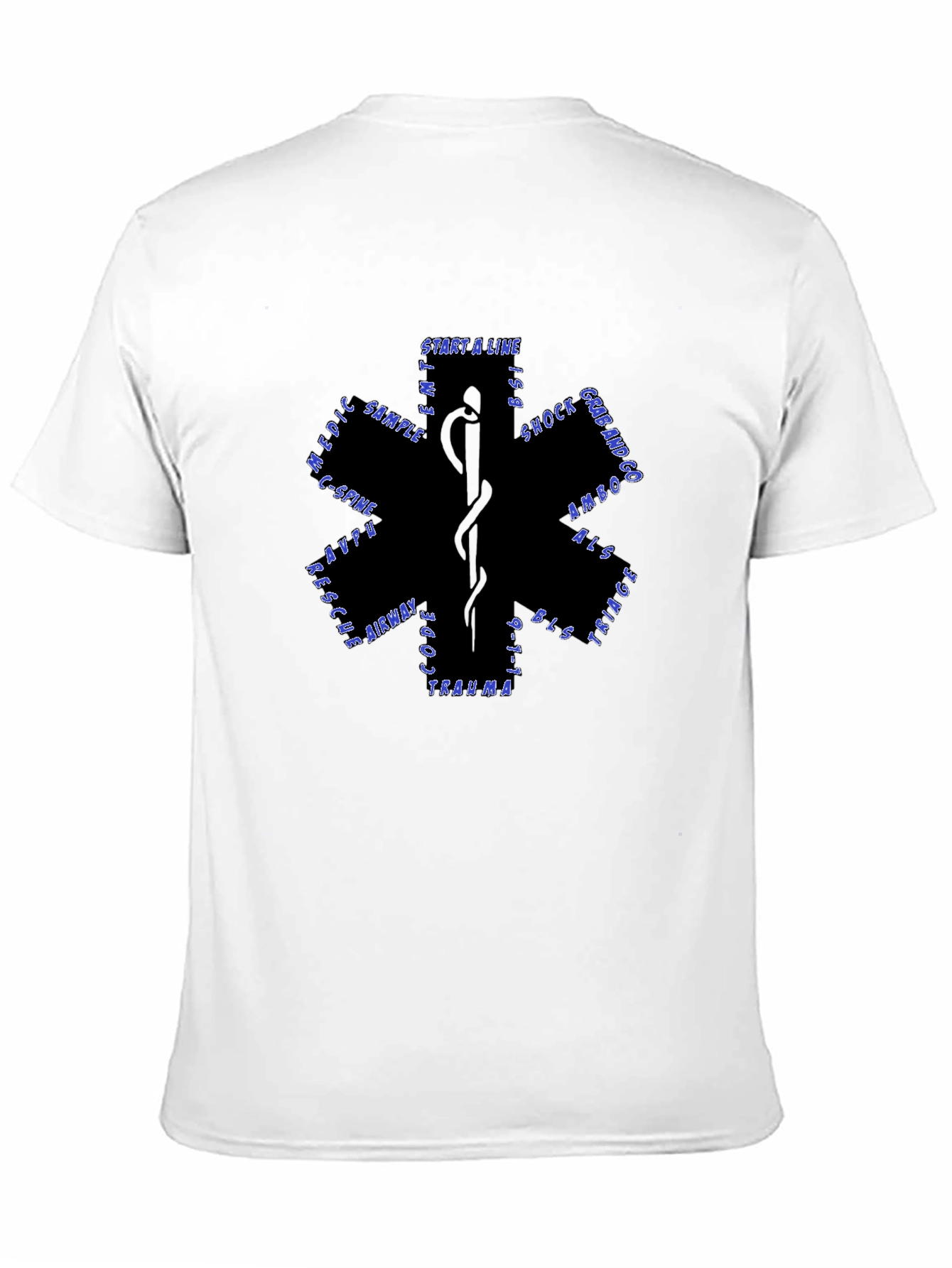 Camiseta Negra de Emergencia Médica