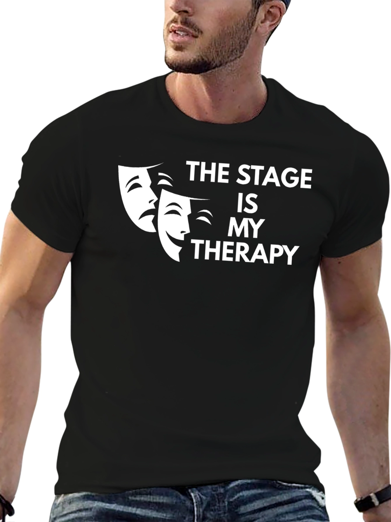 Camiseta Negra El Escenario es Mi Terapia