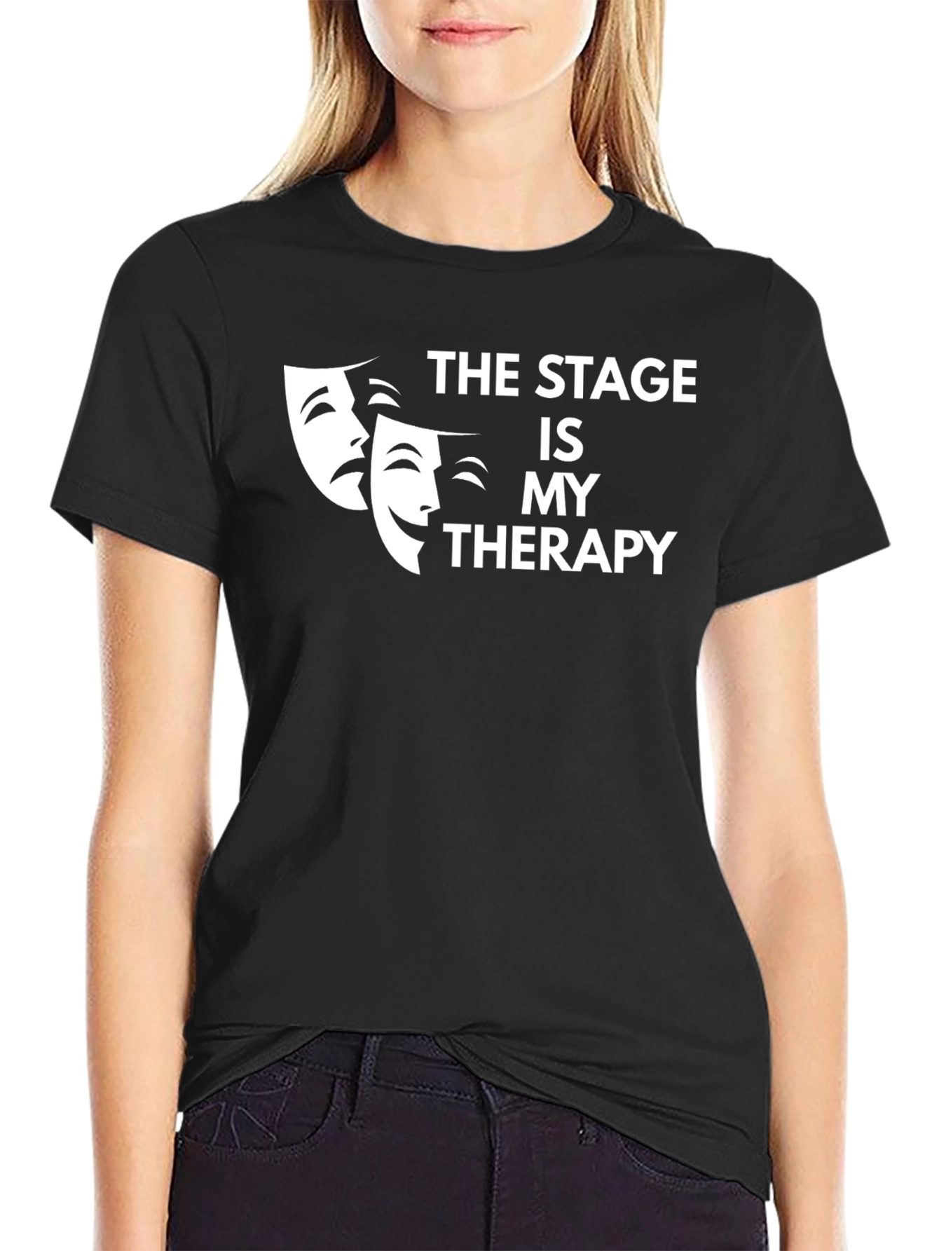Camiseta Negra El Escenario es Mi Terapia