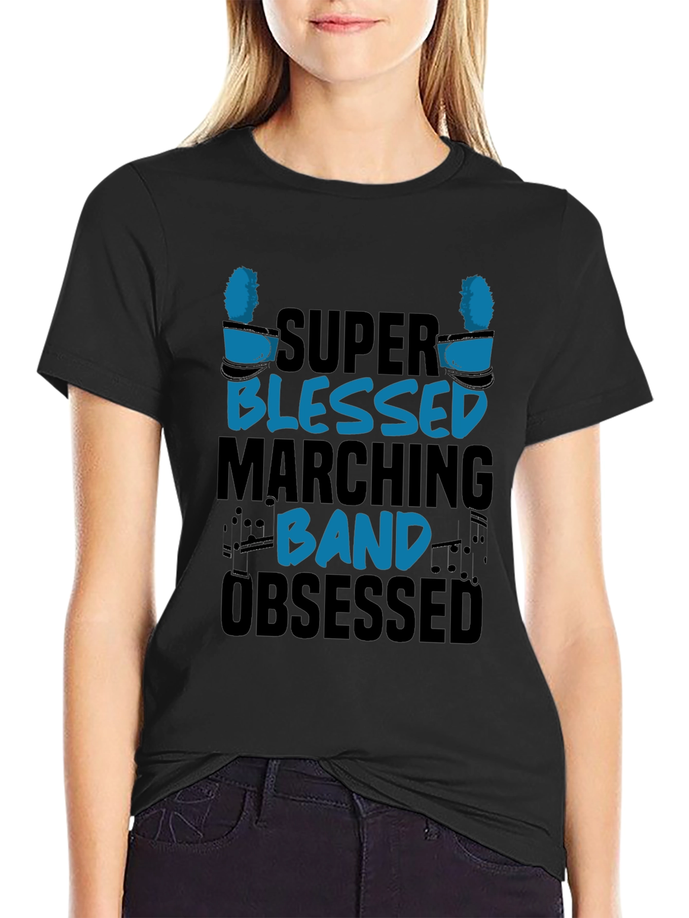 Camiseta Super Blessed Marching Band Obsessed