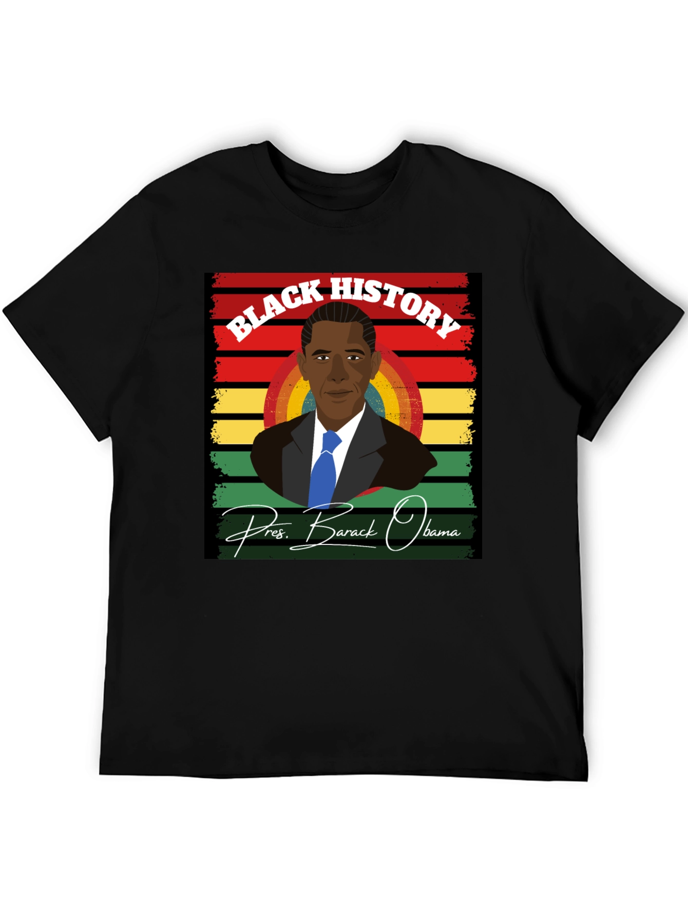 Camiseta Historia Negra - Barack Obama