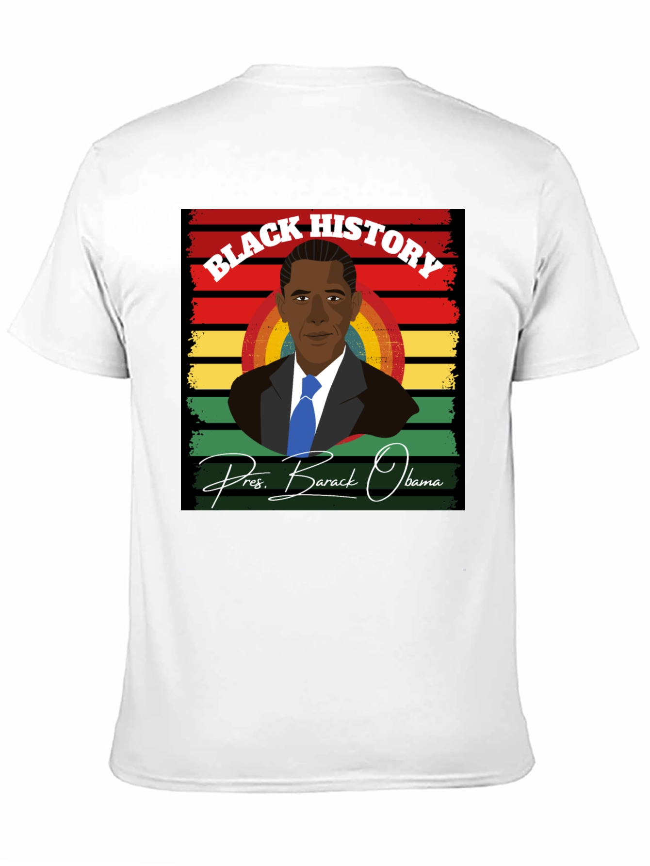 Camiseta Historia Negra - Barack Obama