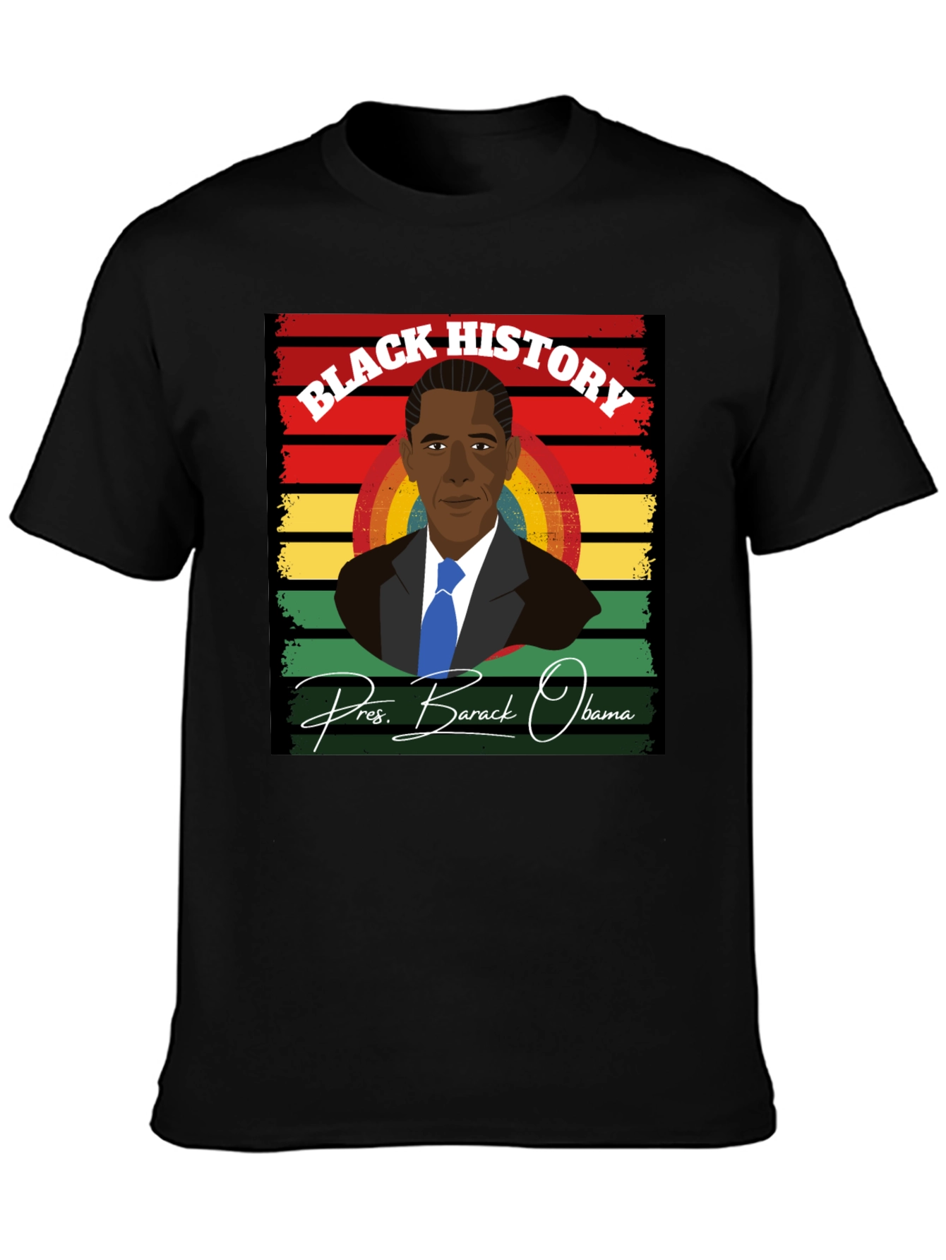 Camiseta Historia Negra - Barack Obama