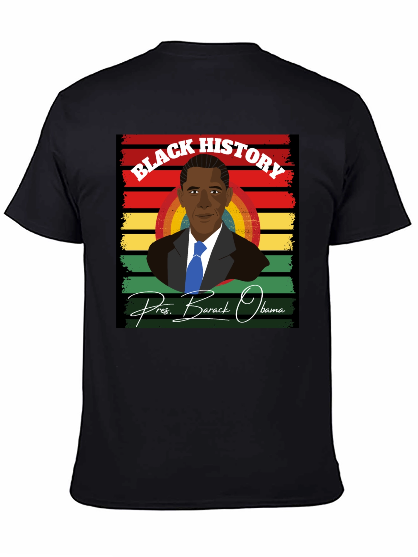 Camiseta Historia Negra - Barack Obama