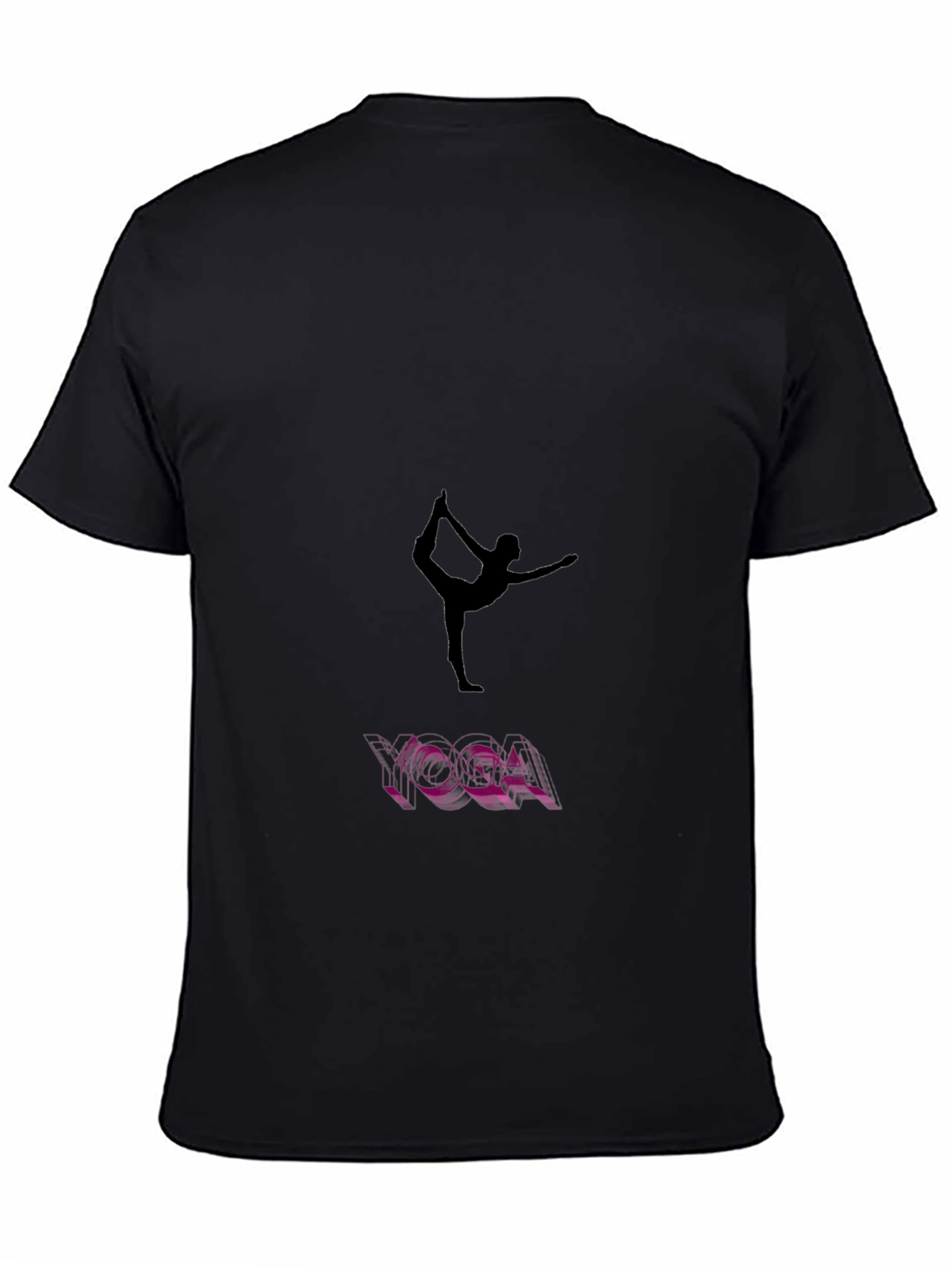 Camiseta Negra Yoga para Hombre - Diseño Exclusivo