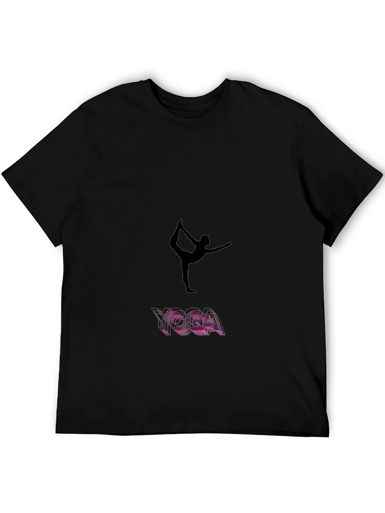 Camiseta Negra Yoga para Hombre - Diseño Exclusivo
