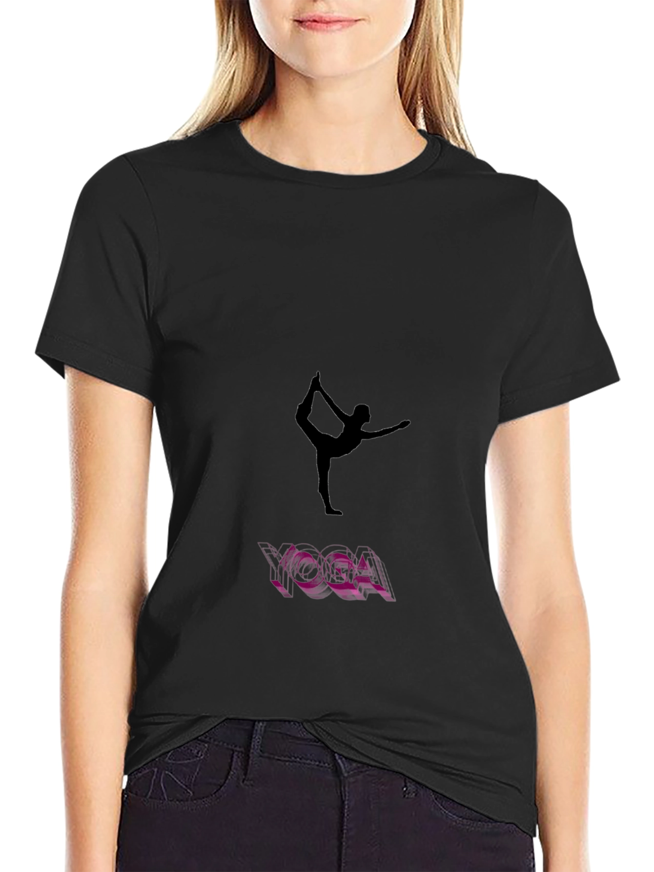 Camiseta Negra Yoga para Hombre - Diseño Exclusivo