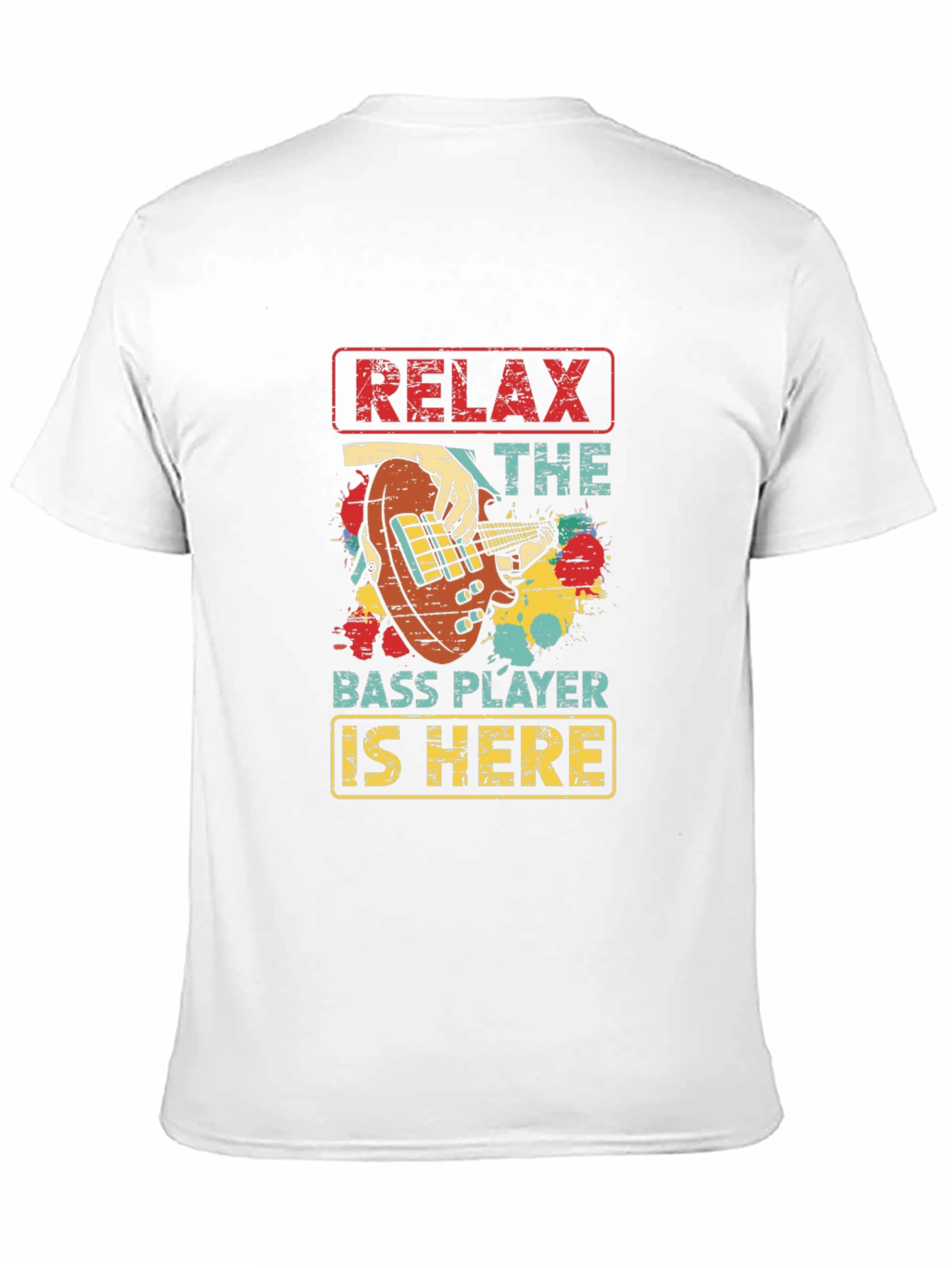 Camiseta Negra Relax The Bass Player Is Here