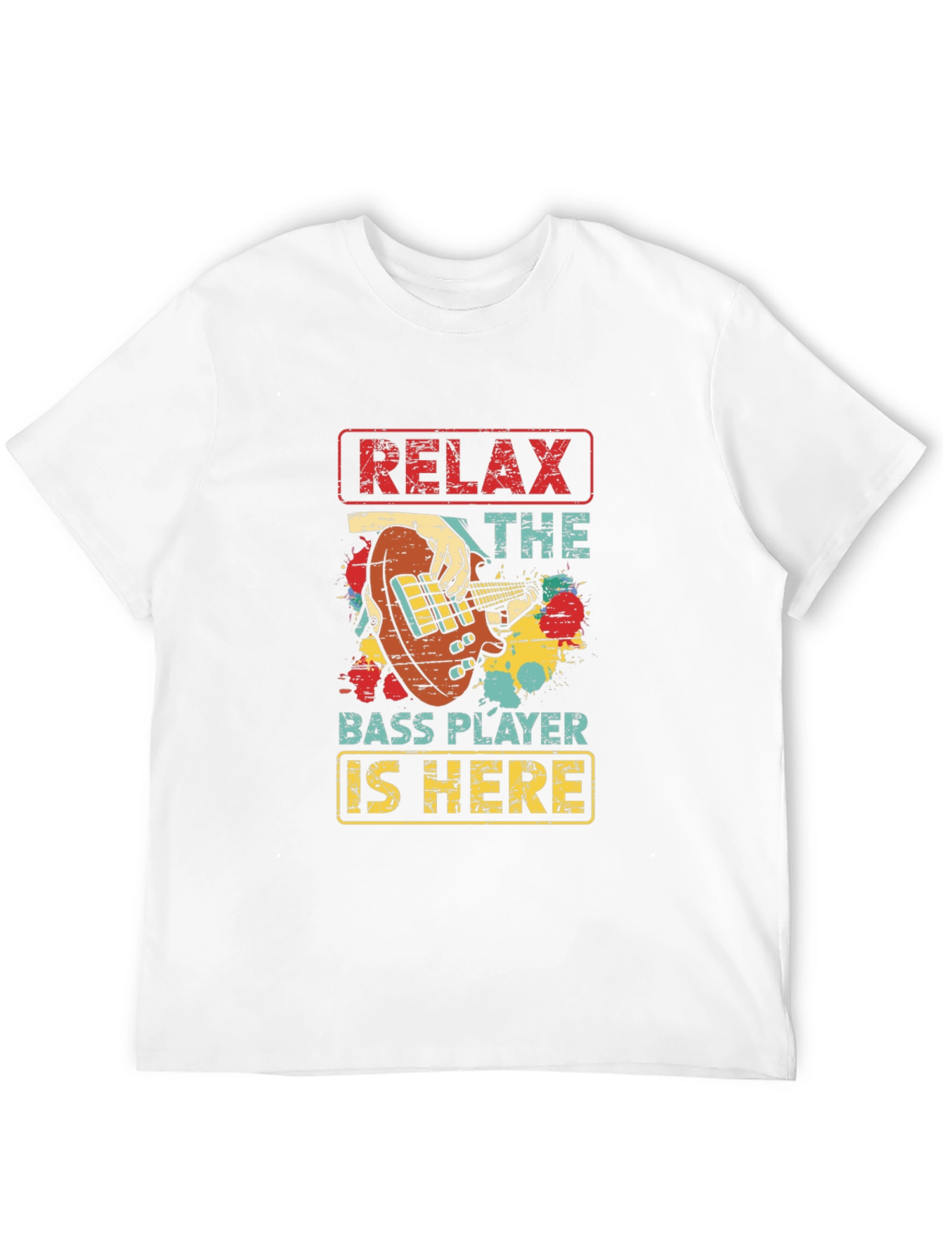 Camiseta Negra Relax The Bass Player Is Here