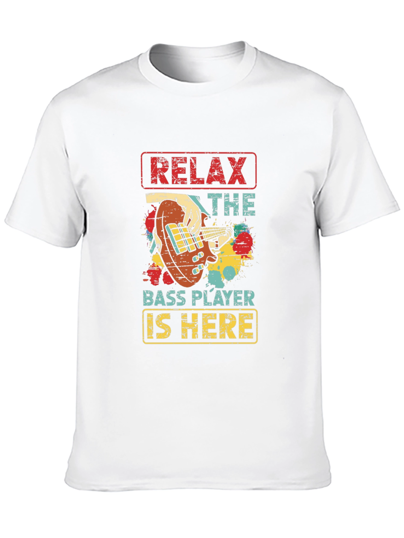 Camiseta Negra Relax The Bass Player Is Here
