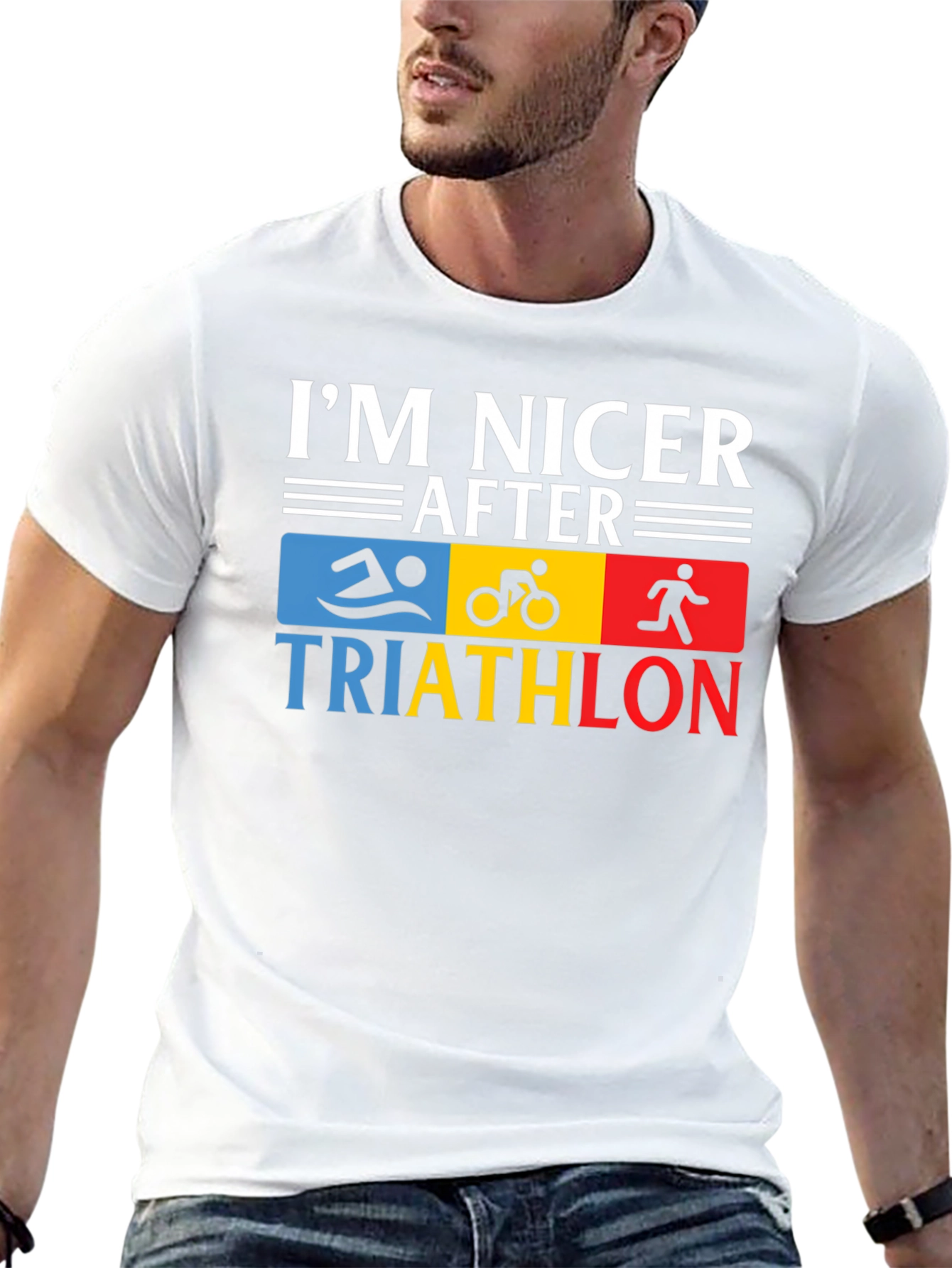 Camiseta Soy más amable después del triatlón