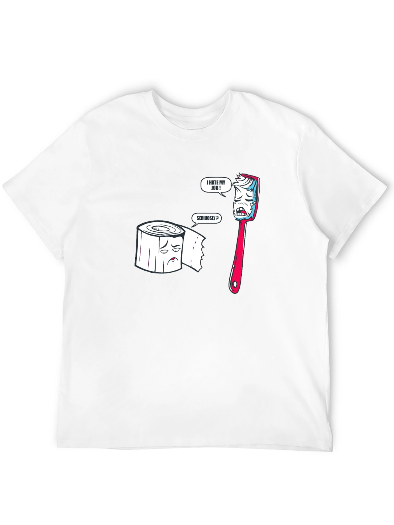 Camiseta Negra con Diseño Divertido