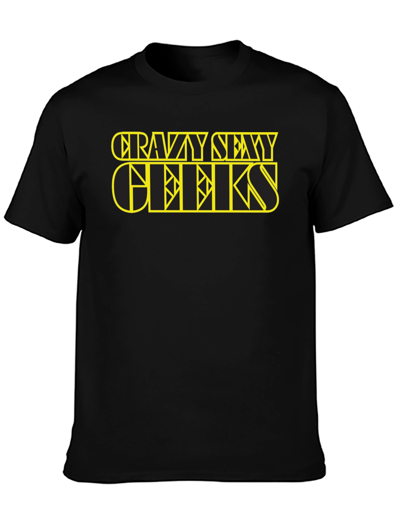 Camiseta Negra Crazy Sexy Geeks - Estilo Único