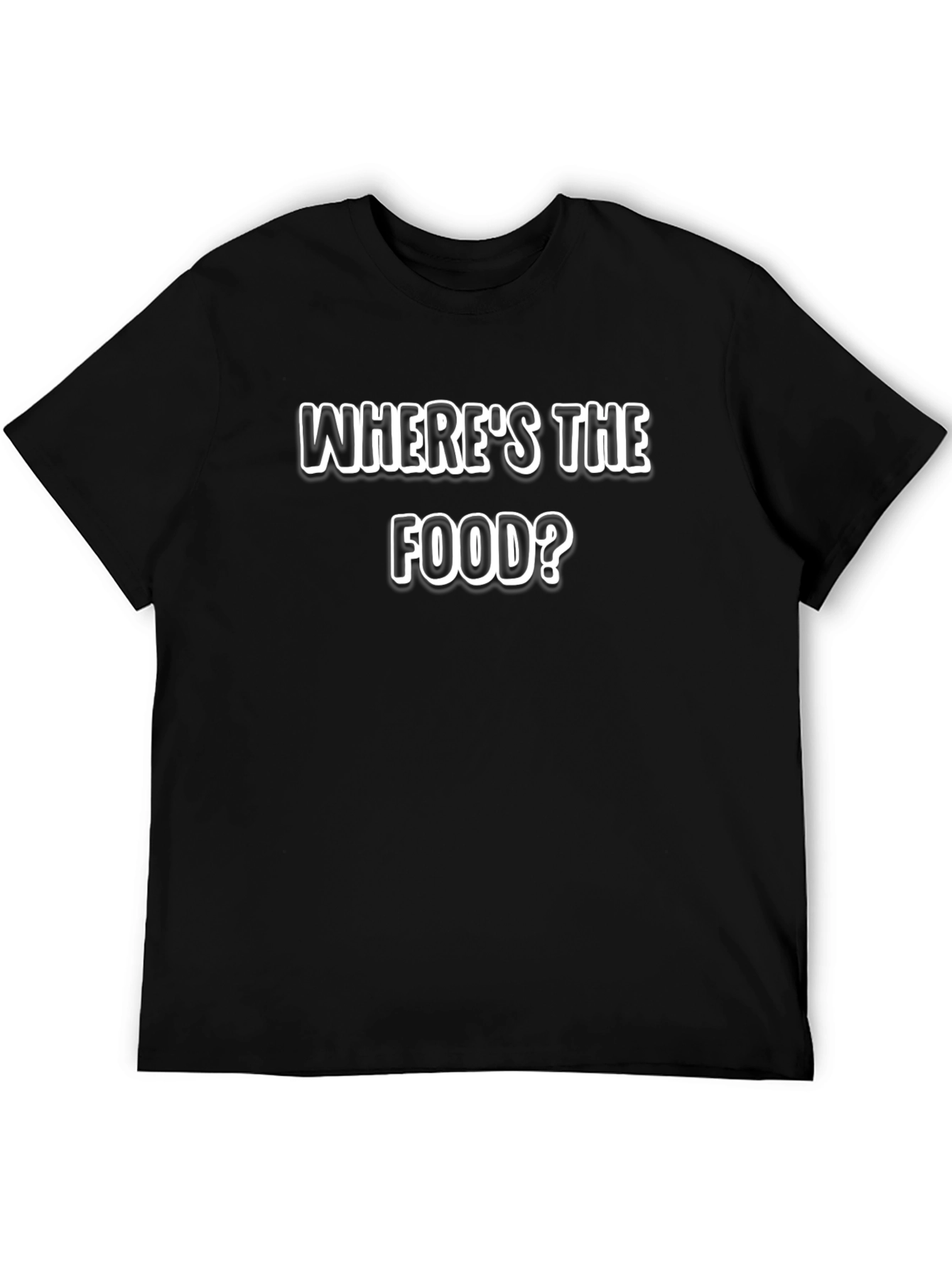Camiseta Negra ¿Dónde está la comida?