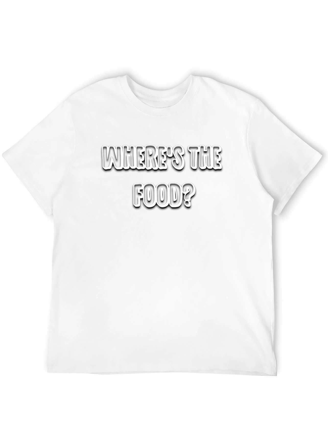 Camiseta Negra ¿Dónde está la comida?