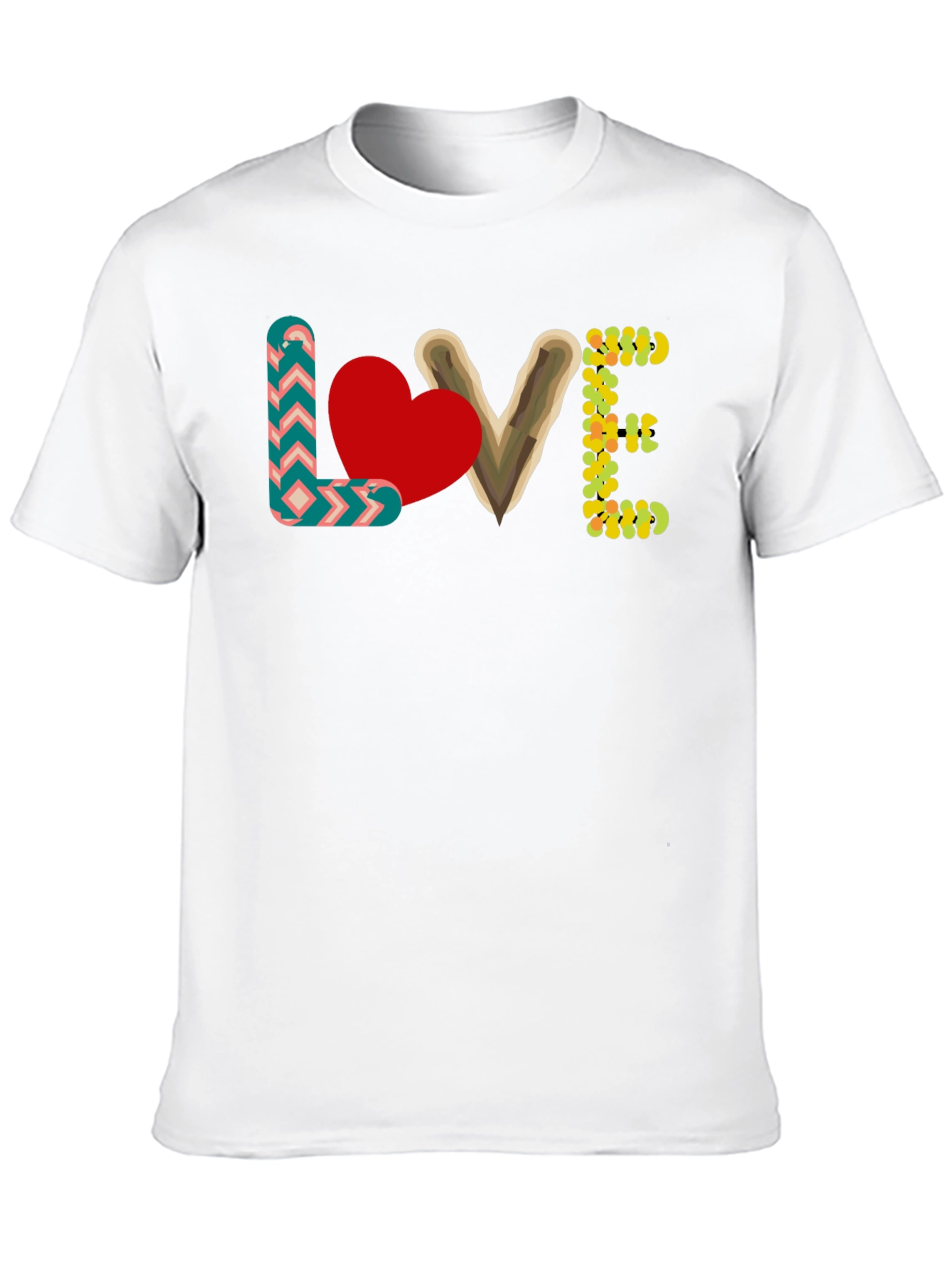 Camiseta Negra con Diseño LOVE