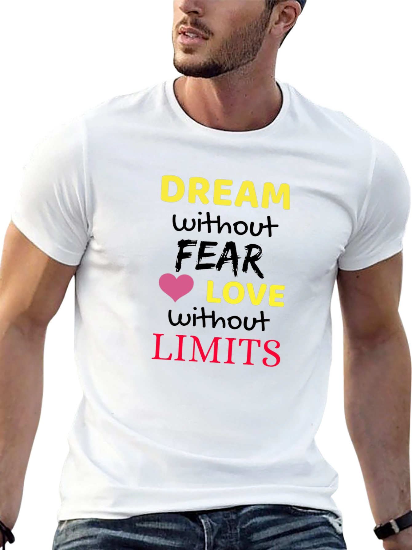 Camiseta Negra con Diseño Motivacional