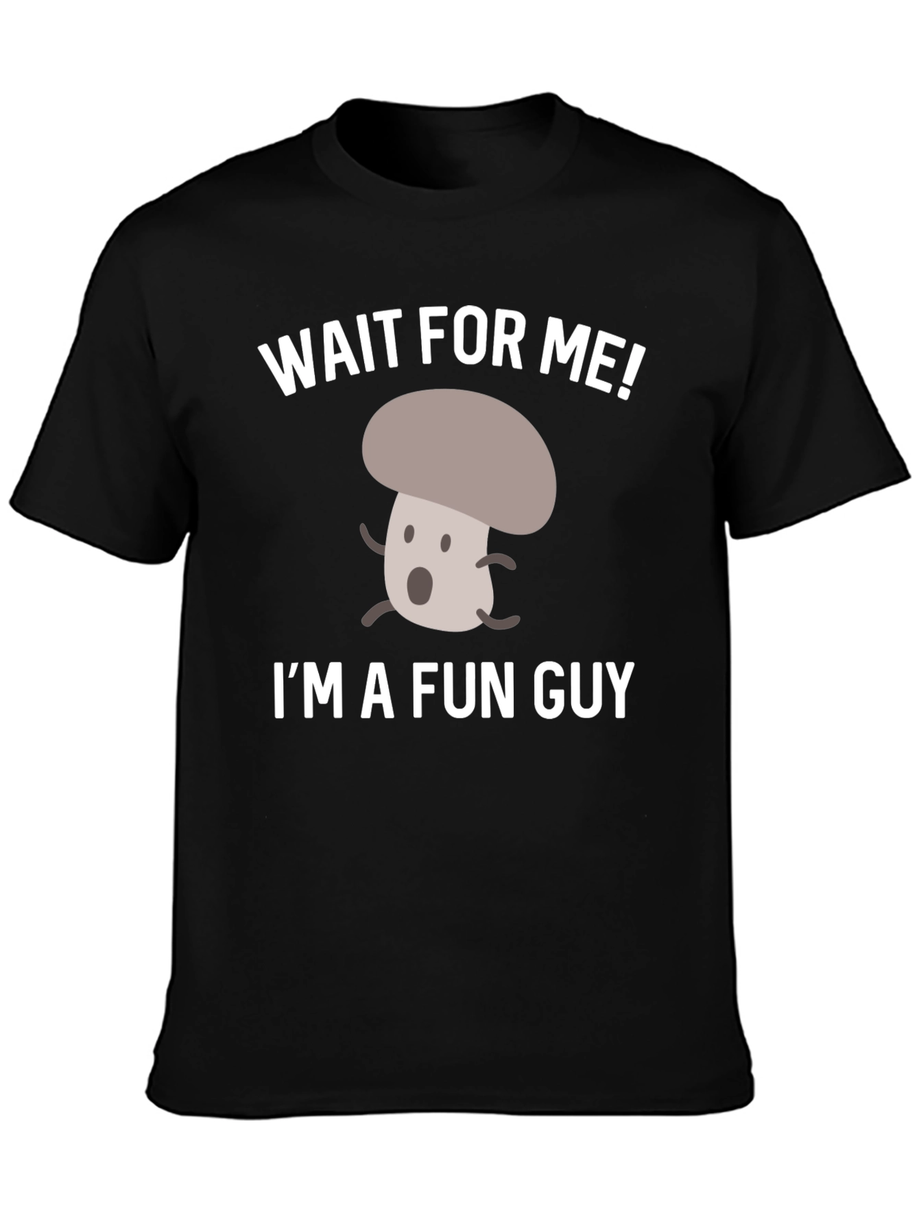 Camiseta Negra Divertida: ¡Soy un Hongo Genial!