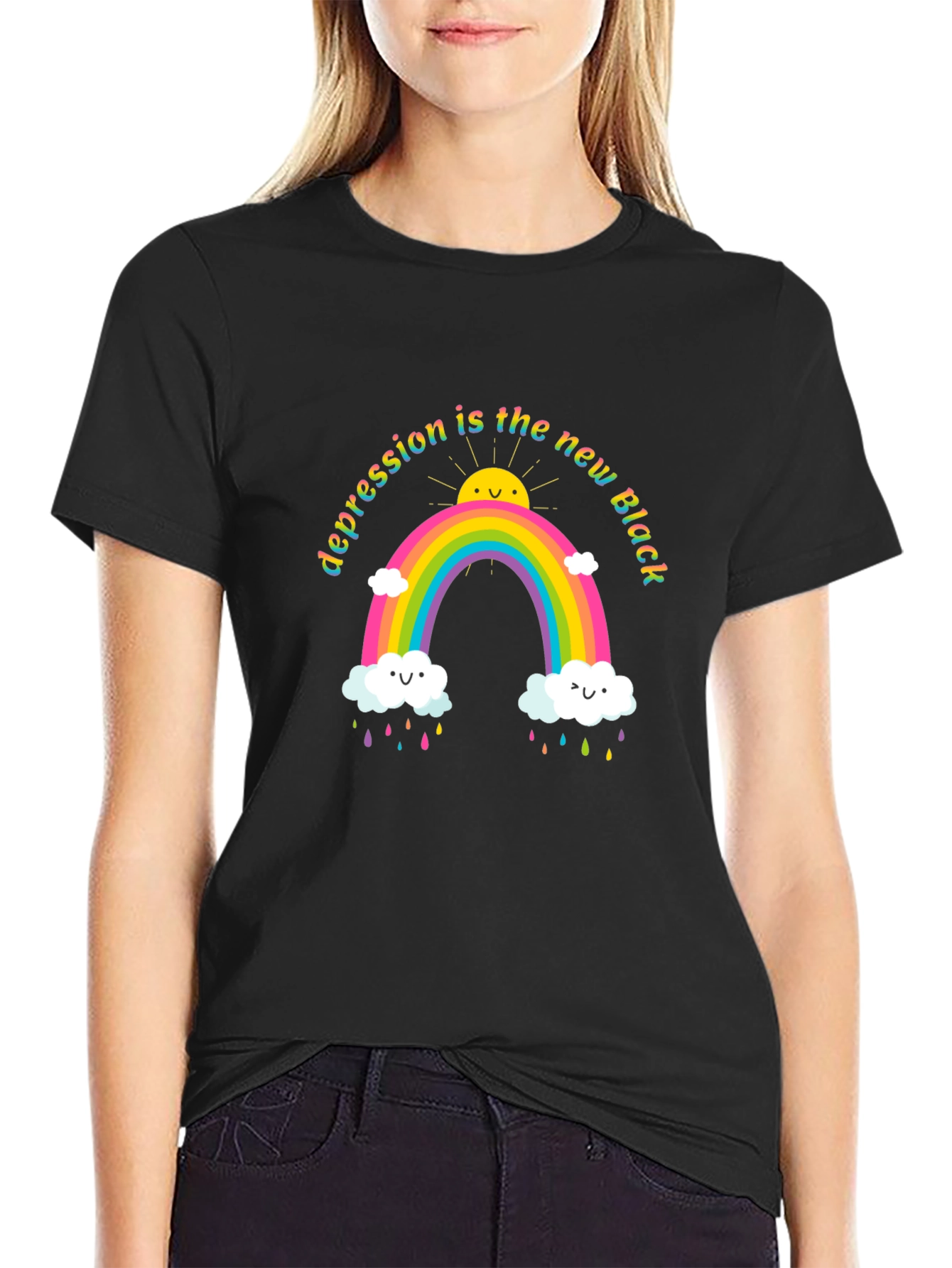 Camiseta Negra Depresión es el Nuevo Negro
