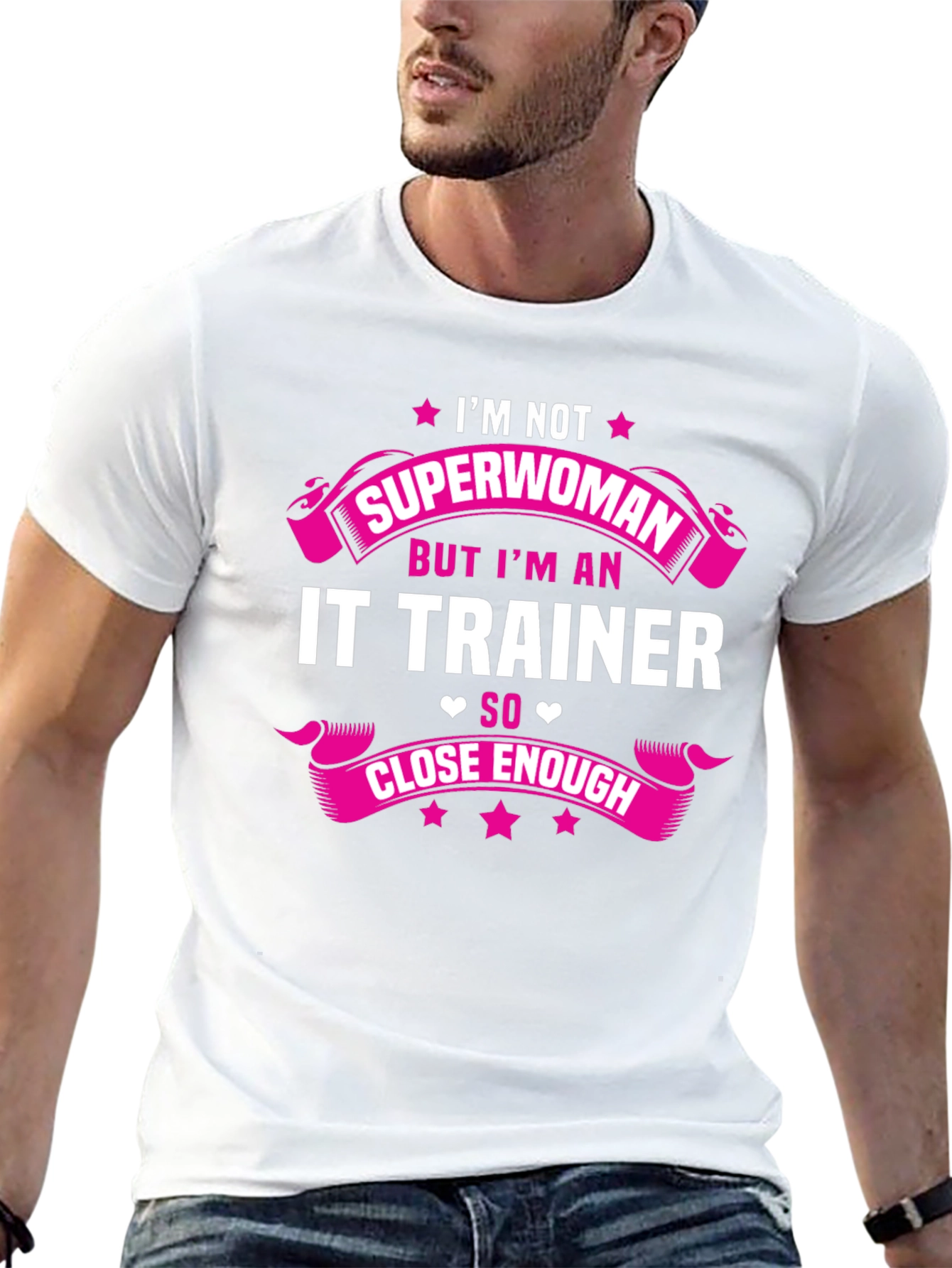 Camiseta Negra: Soy Entrenadora IT No Superwoman