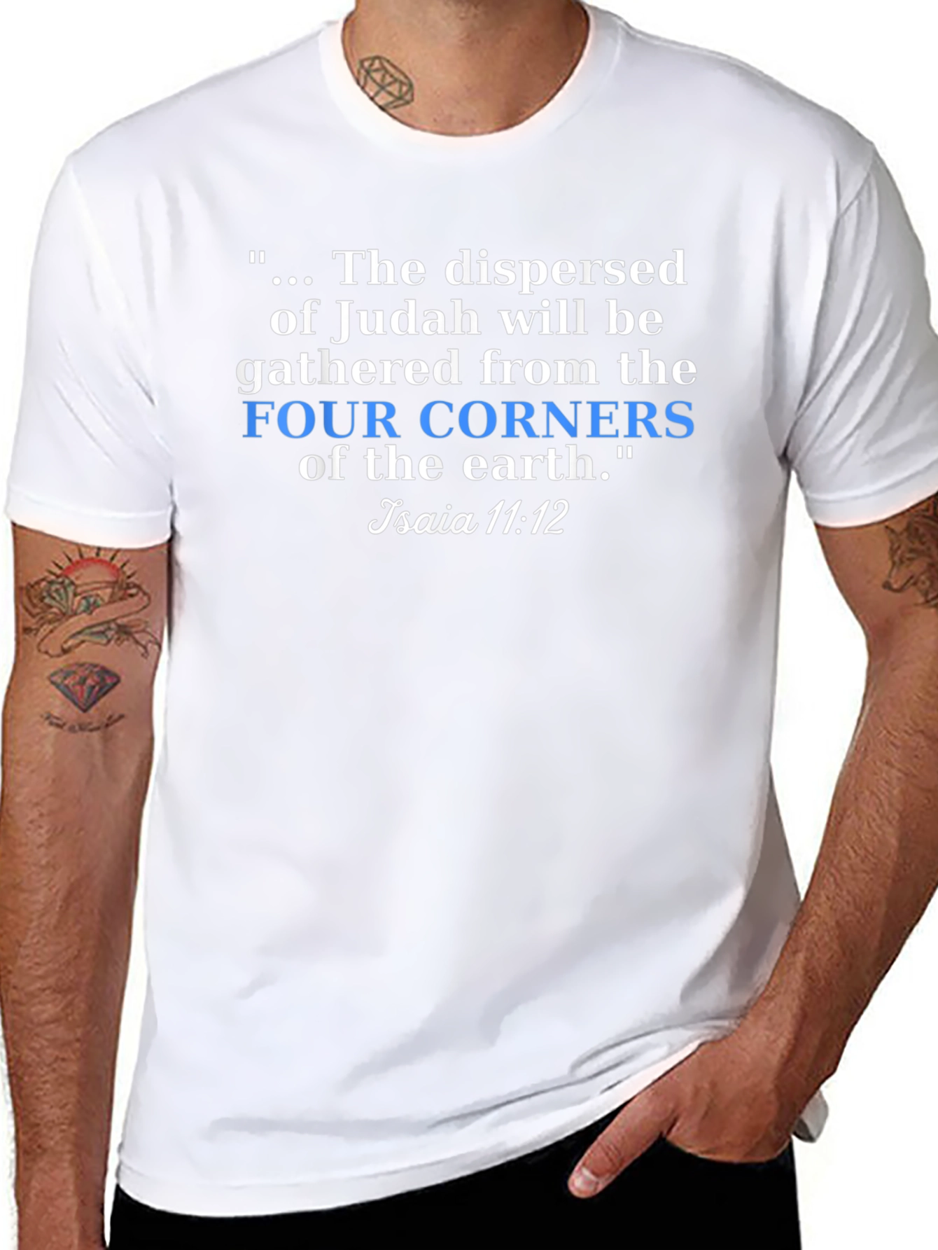 Camiseta Negra: Judá y los Cuatro Rincones