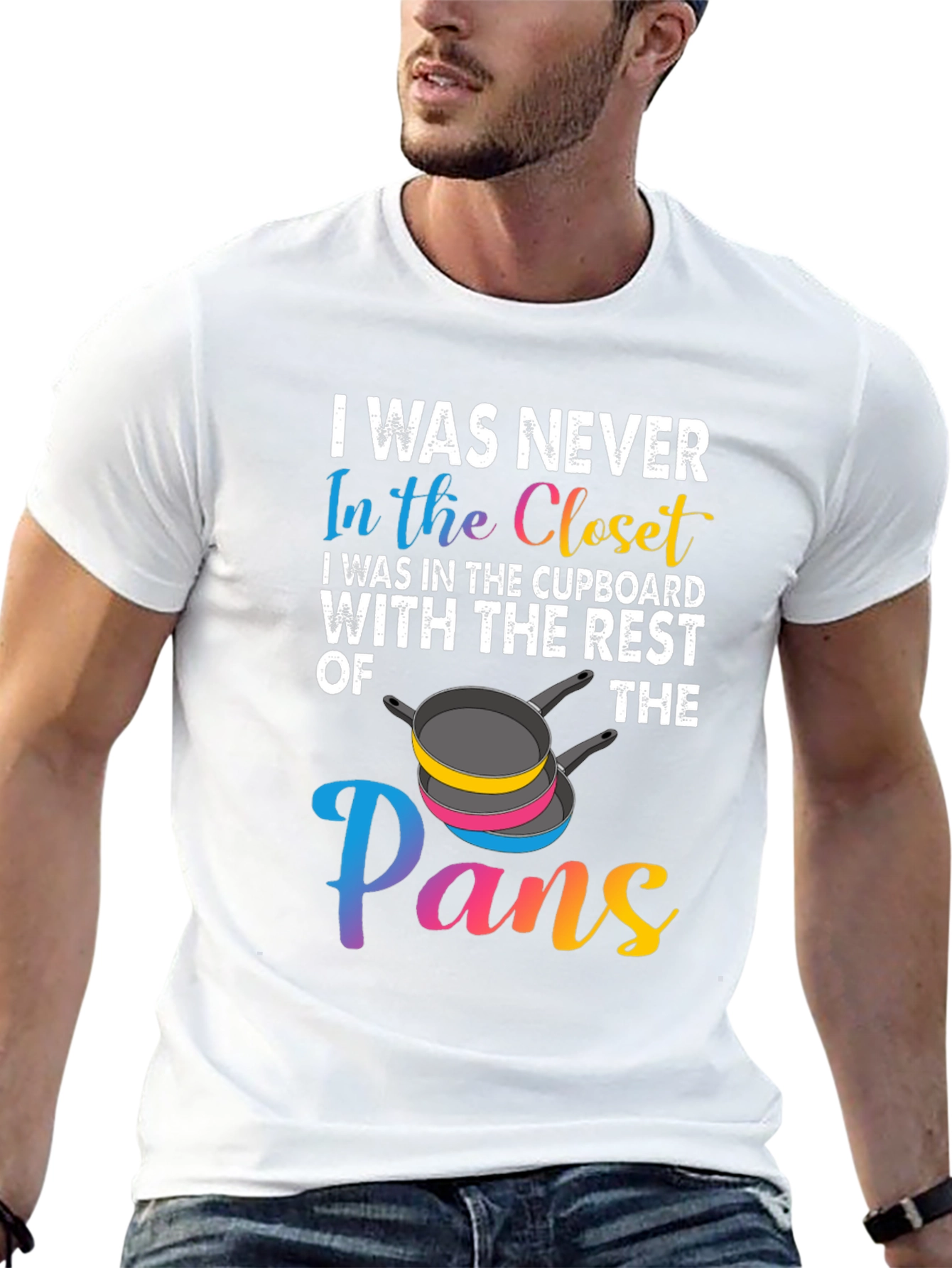 Camiseta Negra con Diseño Divertido Pans